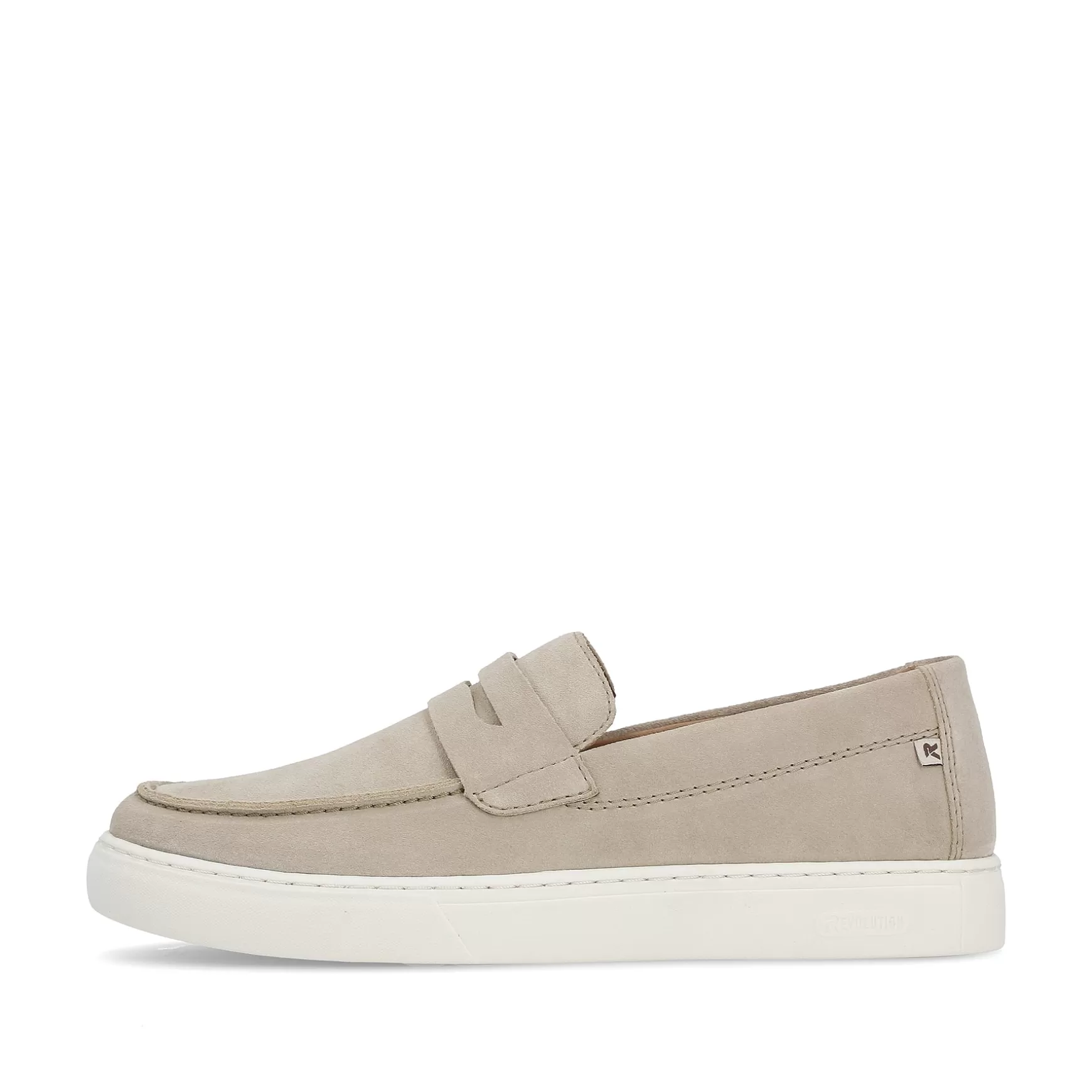 Men'S Slippers Light Beige-Rieker Clearance