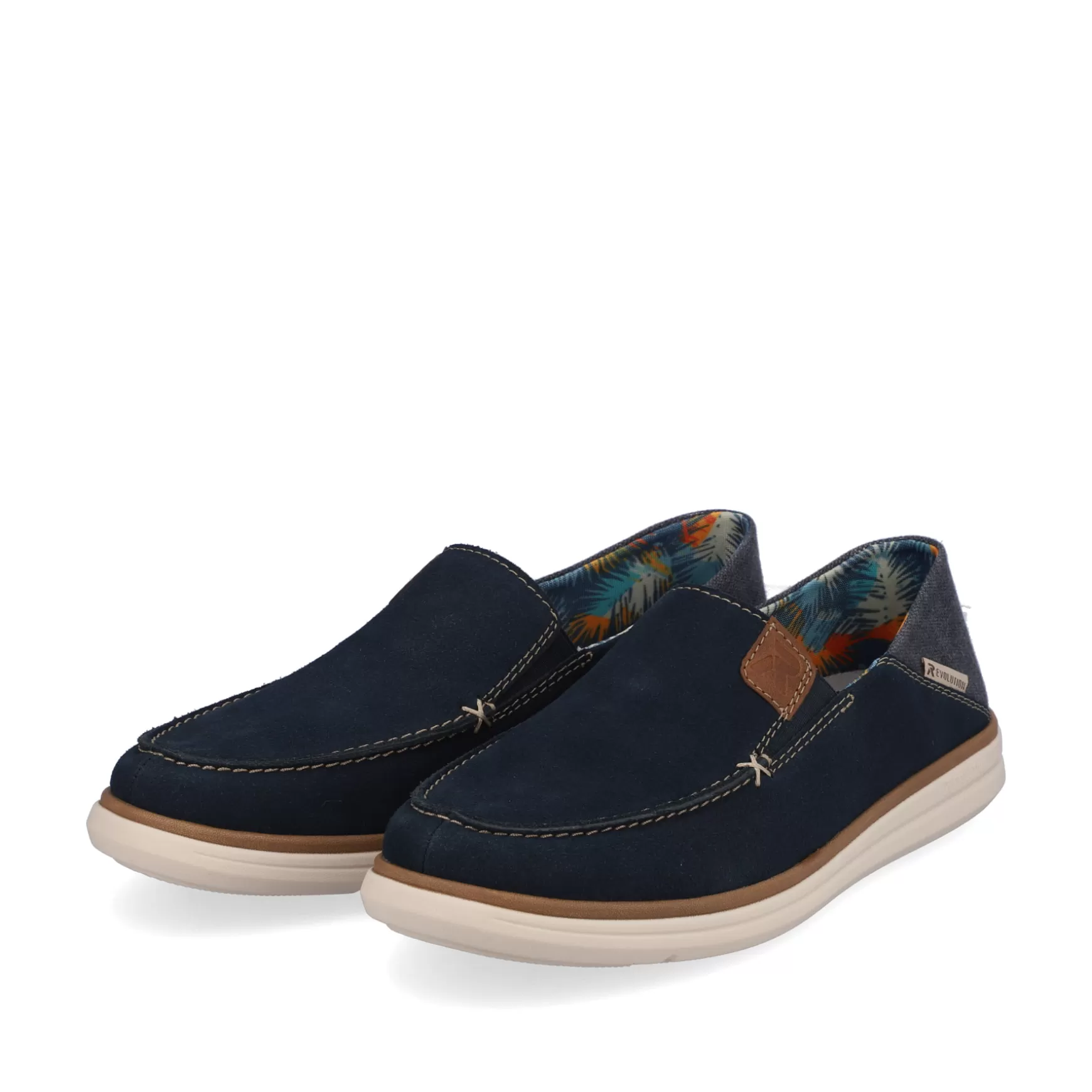 Men'S Slippers Navy-Rieker Sale