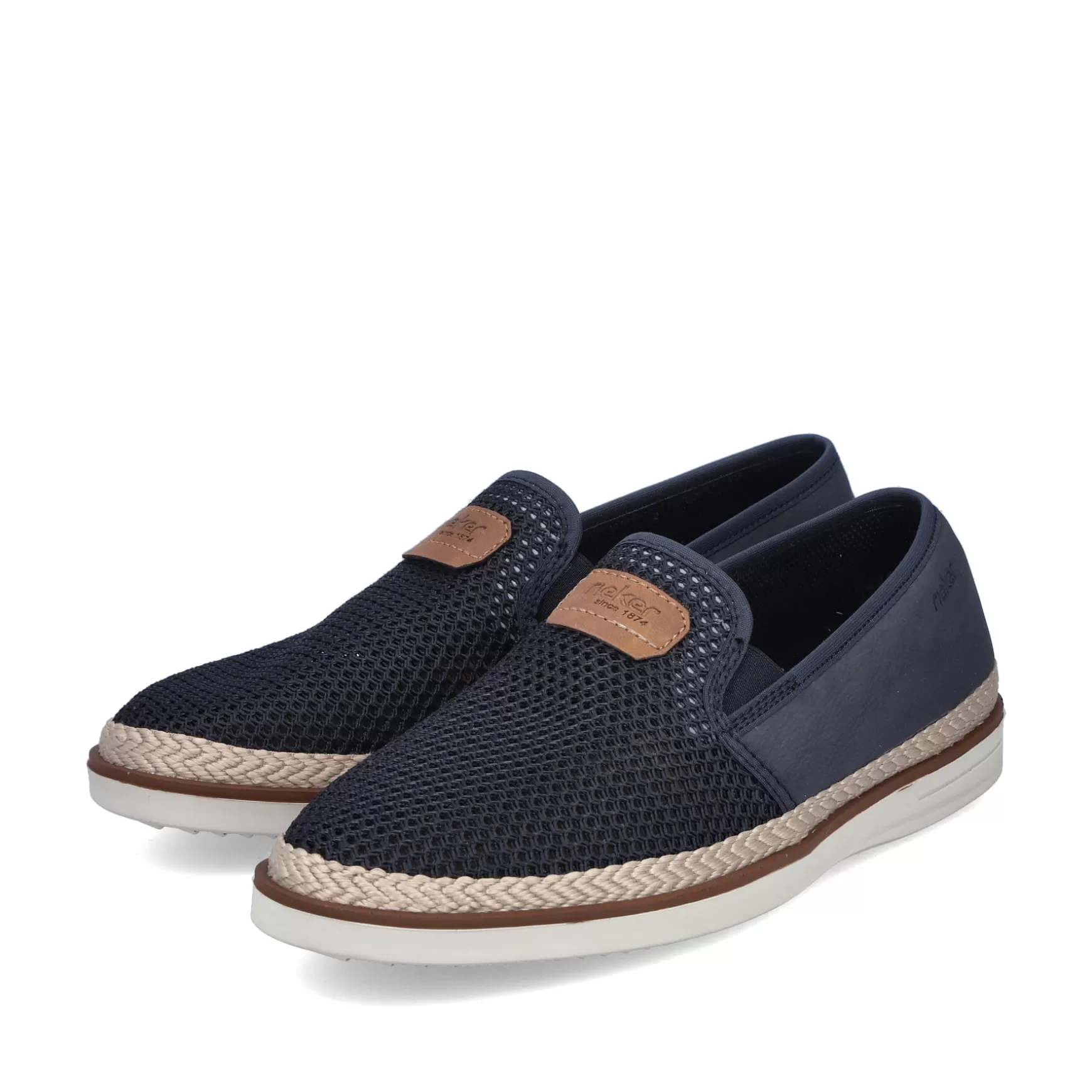 Men'S Slippers Navy Blue-Rieker Discount