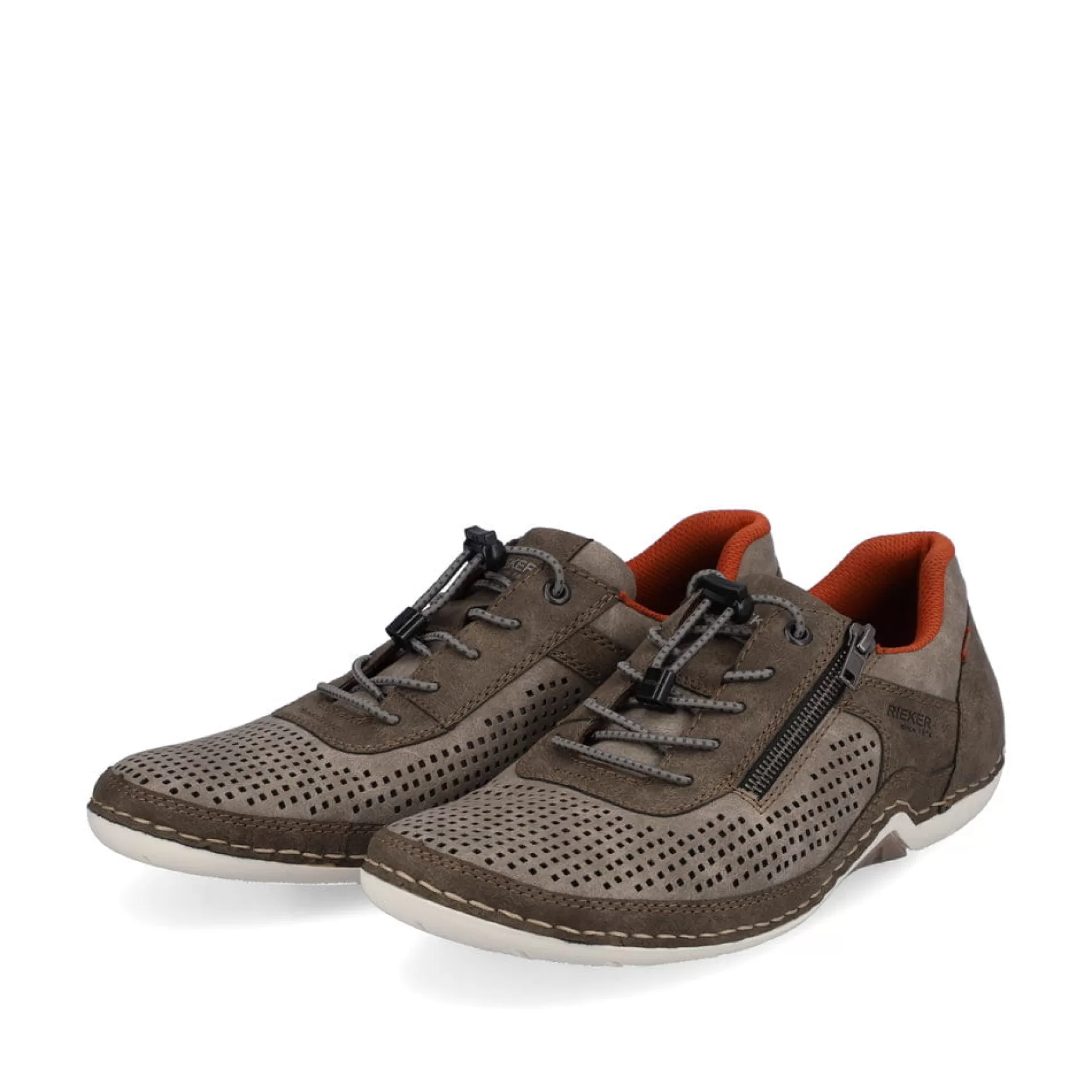 Men'S Slippers Olive Brown-Orange-Rieker Online