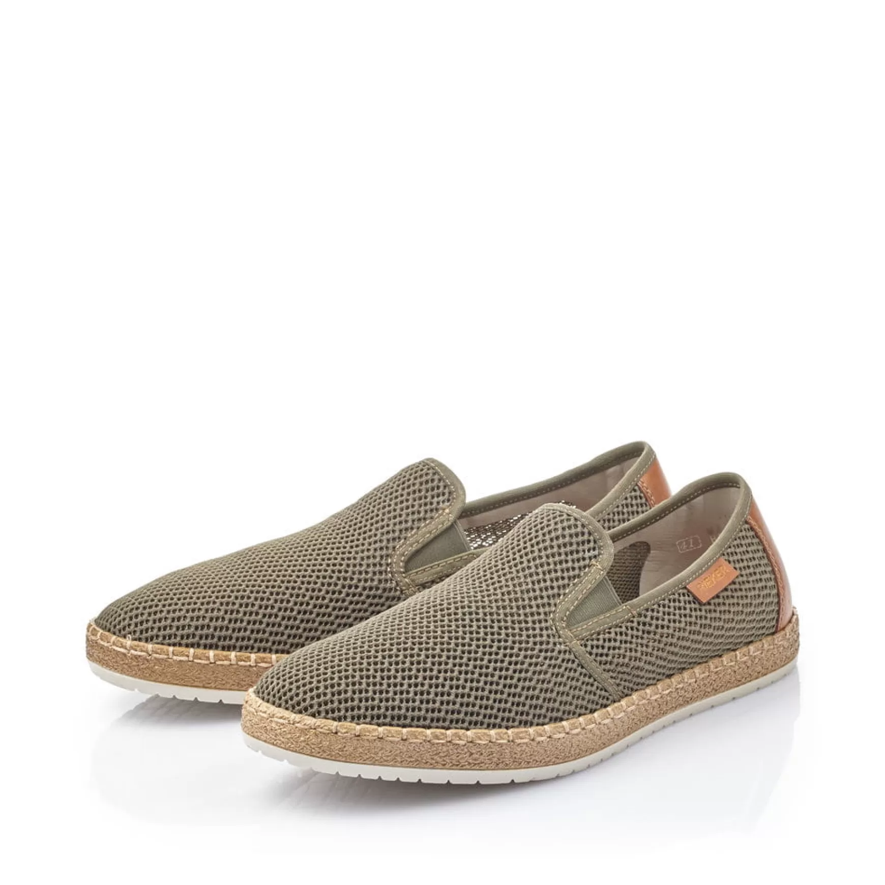 Men'S Slippers Olive Green-Rieker Sale