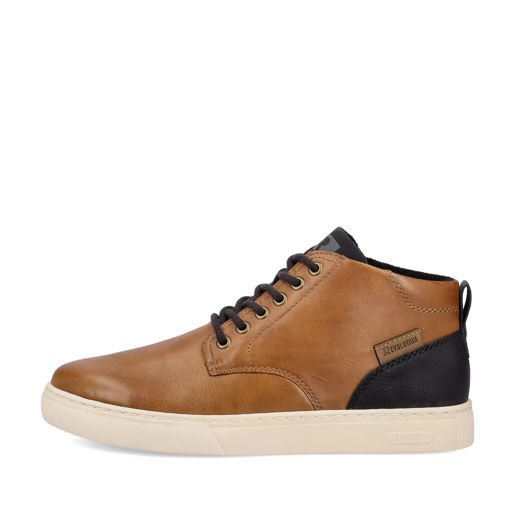 Men'S Sneaker High Caramel Brown-Rieker New