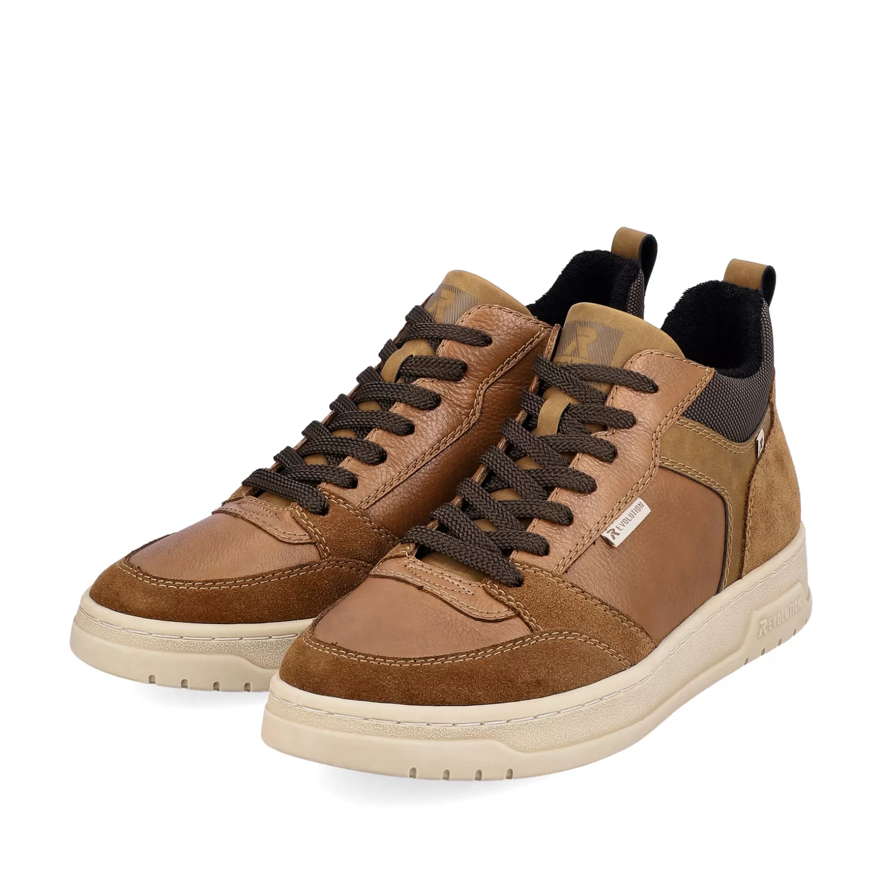 Men'S Sneaker High Caramel Brown-Rieker Best Sale