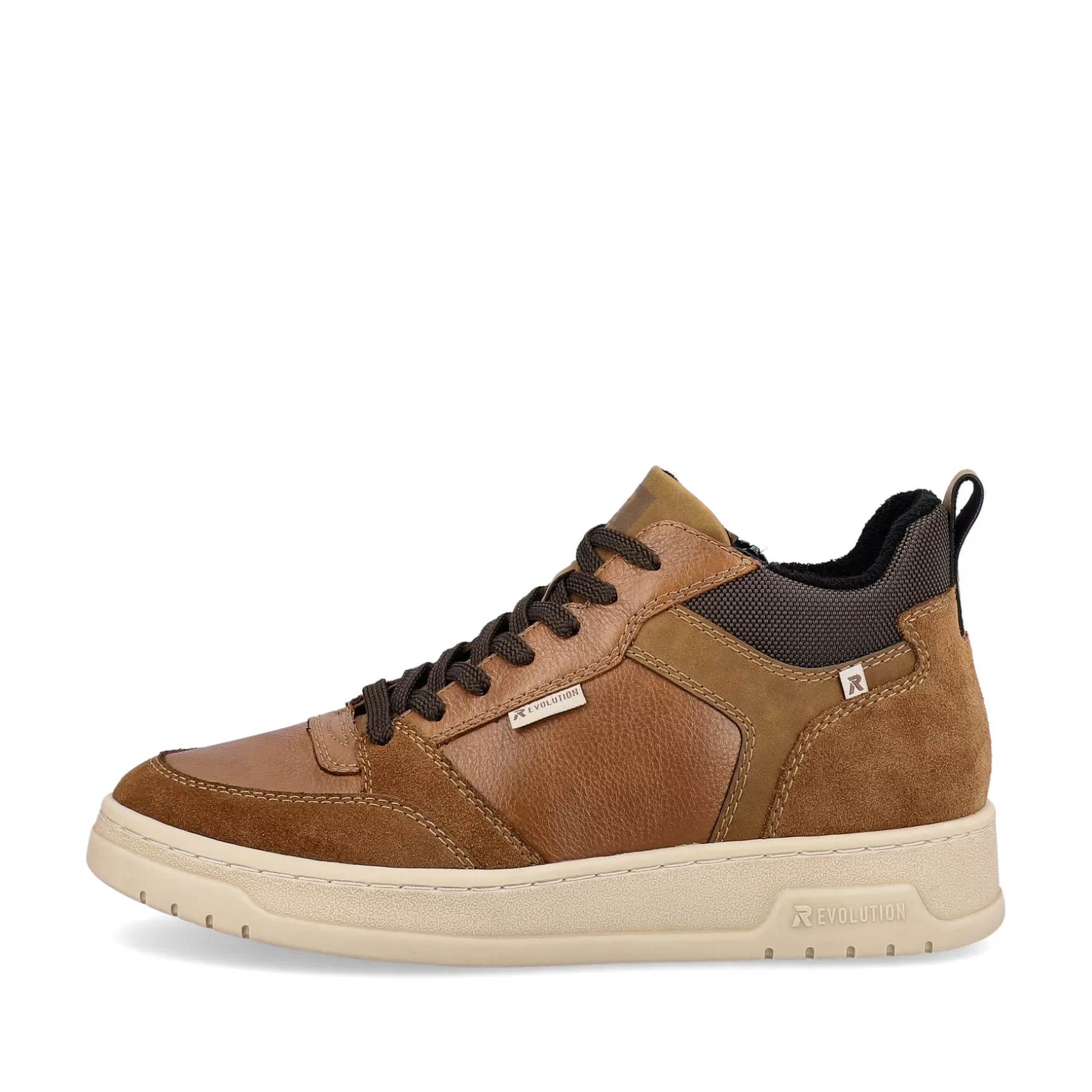 Men'S Sneaker High Caramel Brown-Rieker Best Sale