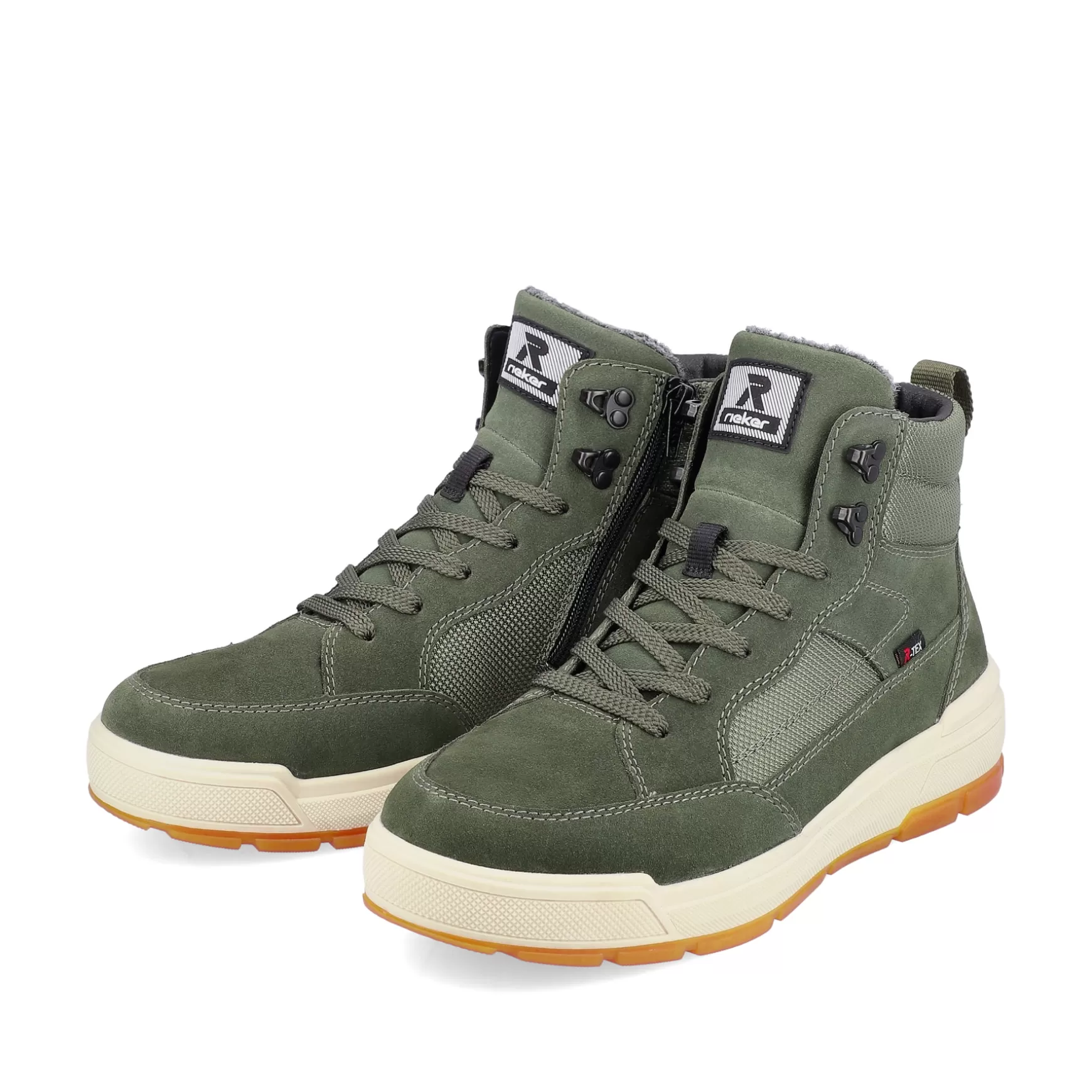 Men'S Sneaker High Khaki Green-Rieker New