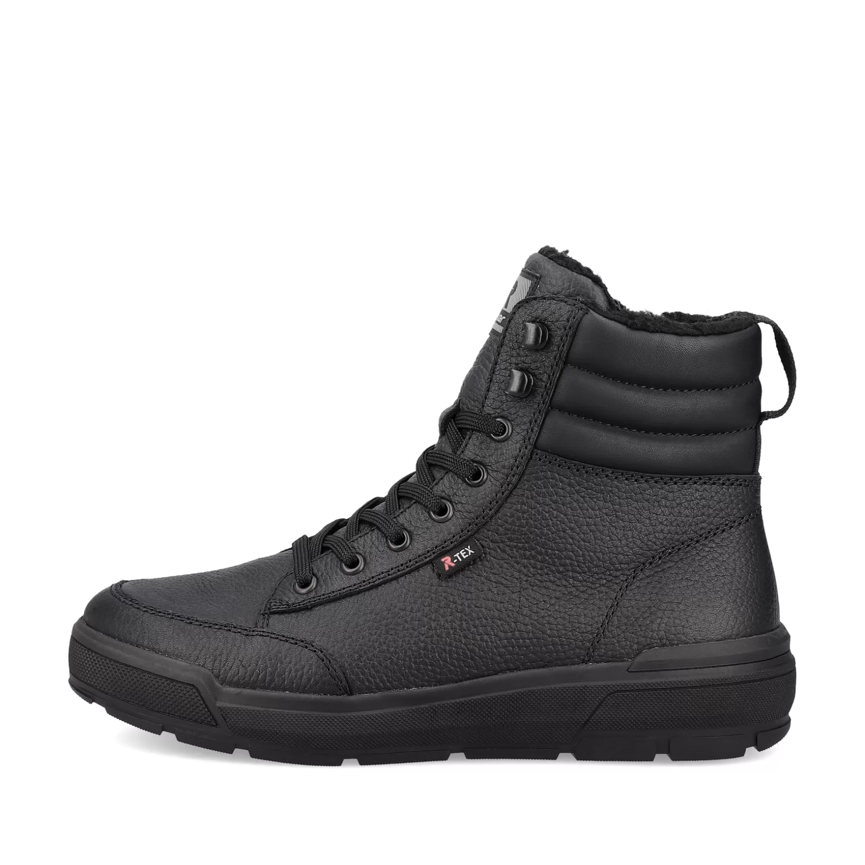 Men'S Sneaker High Midnight Black-Rieker Fashion