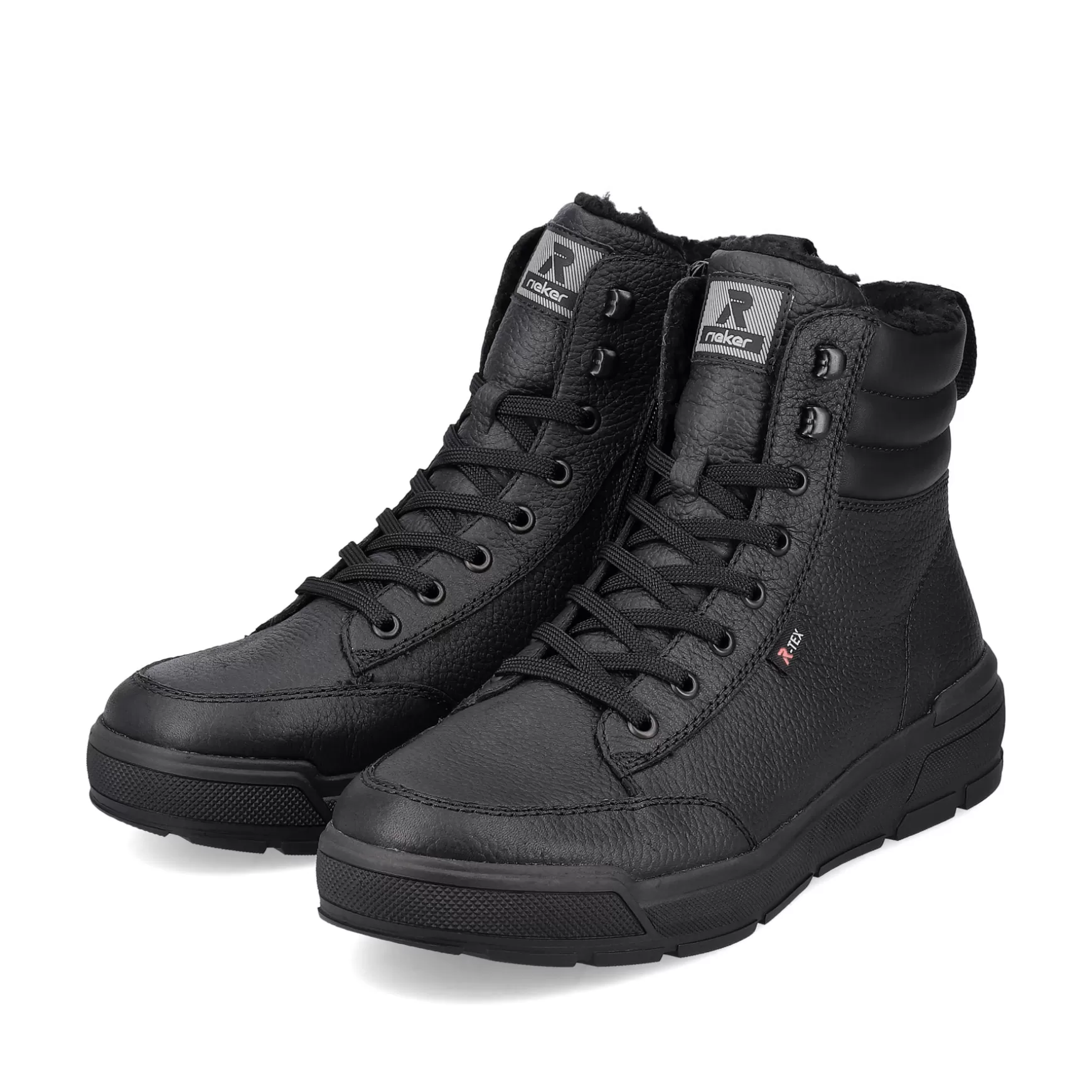 Men'S Sneaker High Midnight Black-Rieker Fashion