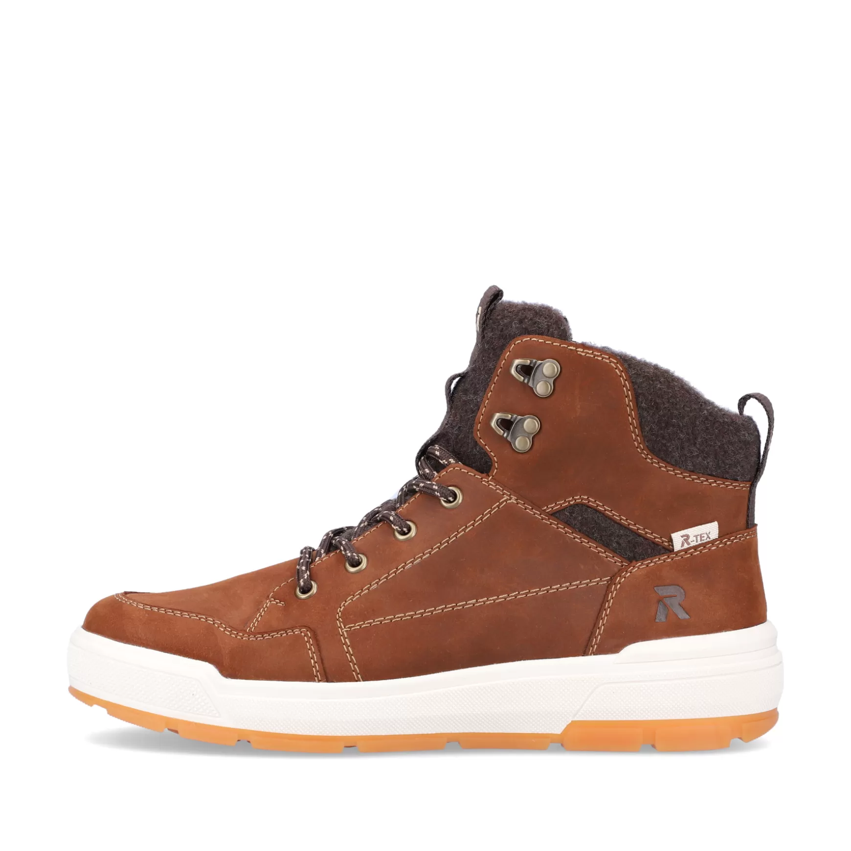 Men'S Sneaker High Nut Brown-Rieker New