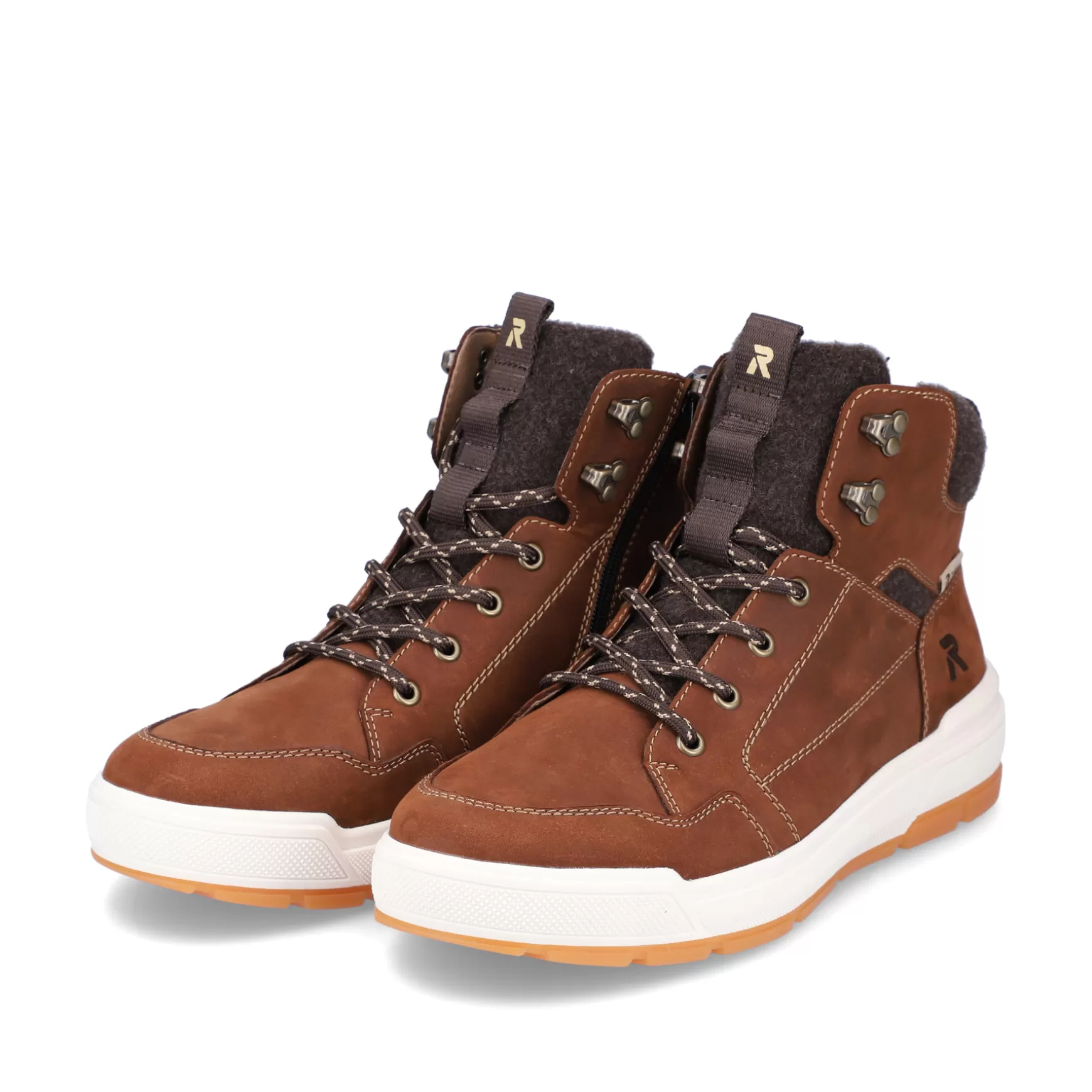 Men'S Sneaker High Nut Brown-Rieker New