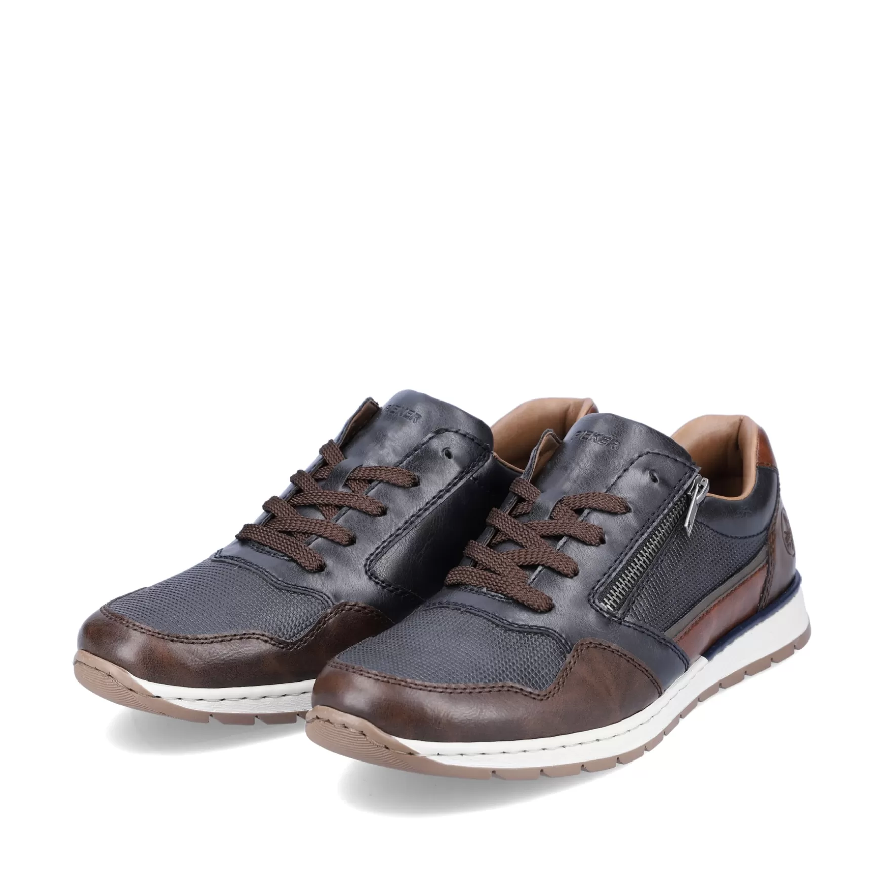 Men'S Sneaker Low Blue Gray-Rieker Outlet