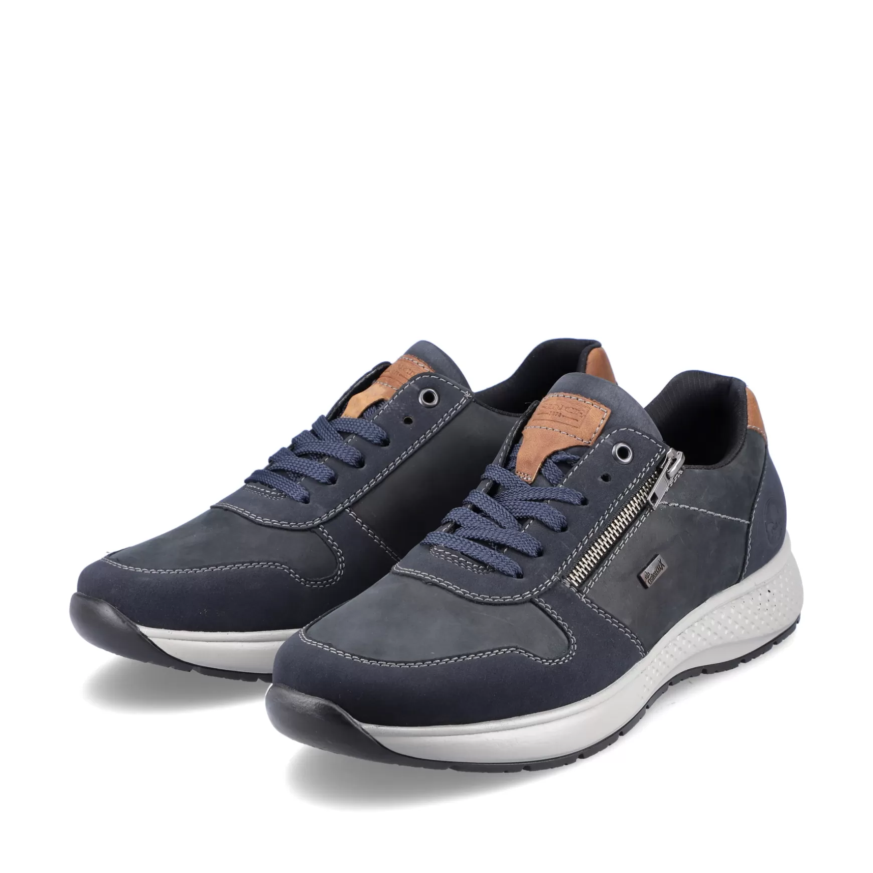 Men'S Sneaker Low Blue Gray-Rieker Shop