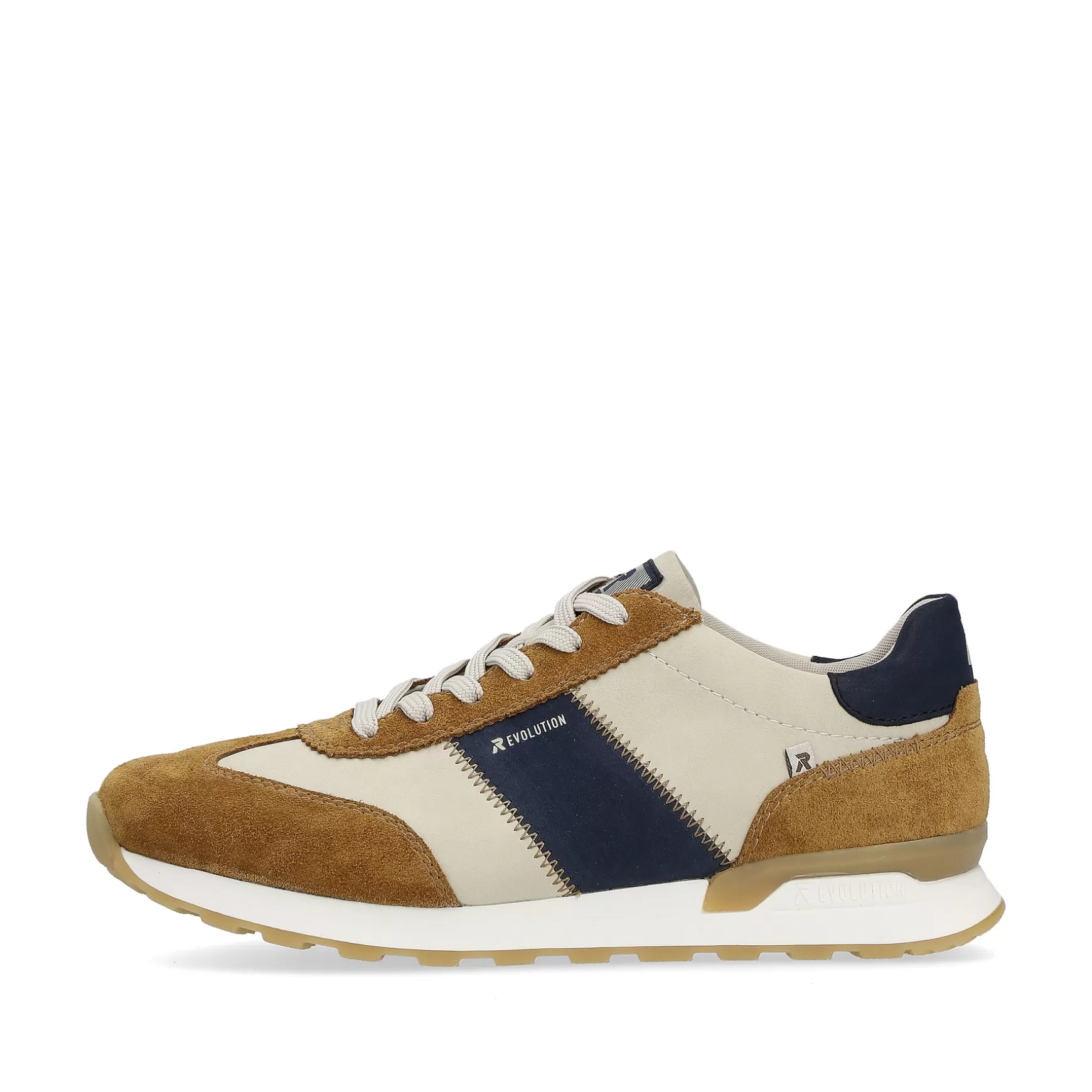 Men'S Sneaker Low Clay-Beige Nougat-Brown-Rieker Clearance