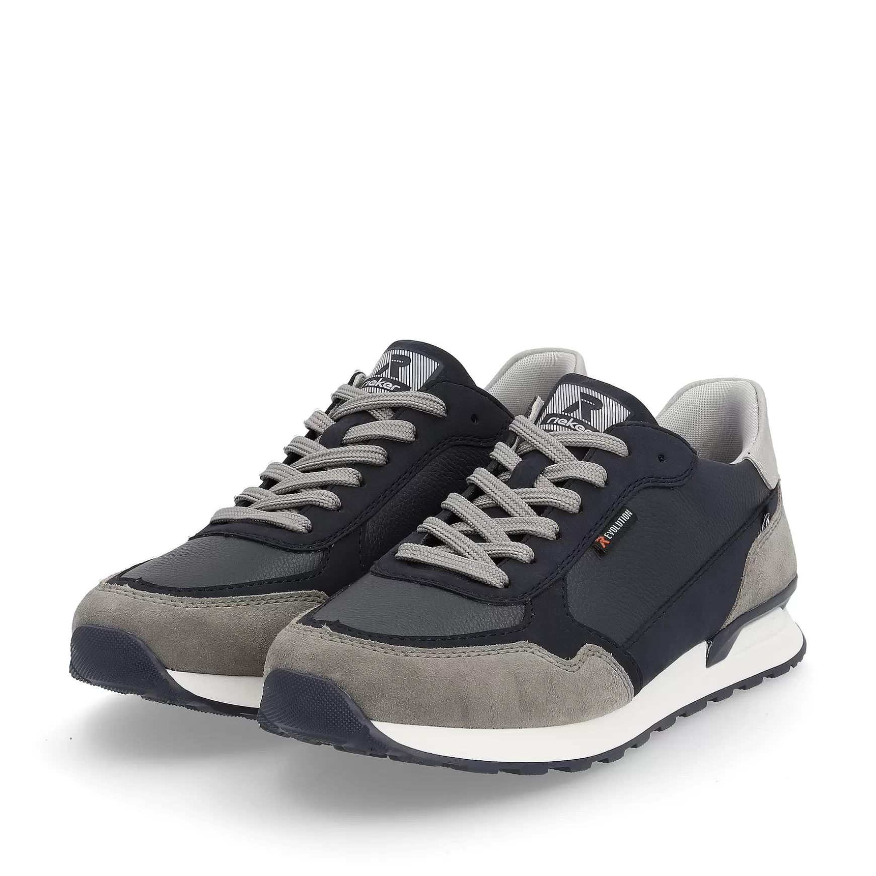 Men'S Sneaker Low Dark-Blue Graphite-Grey-Rieker Store