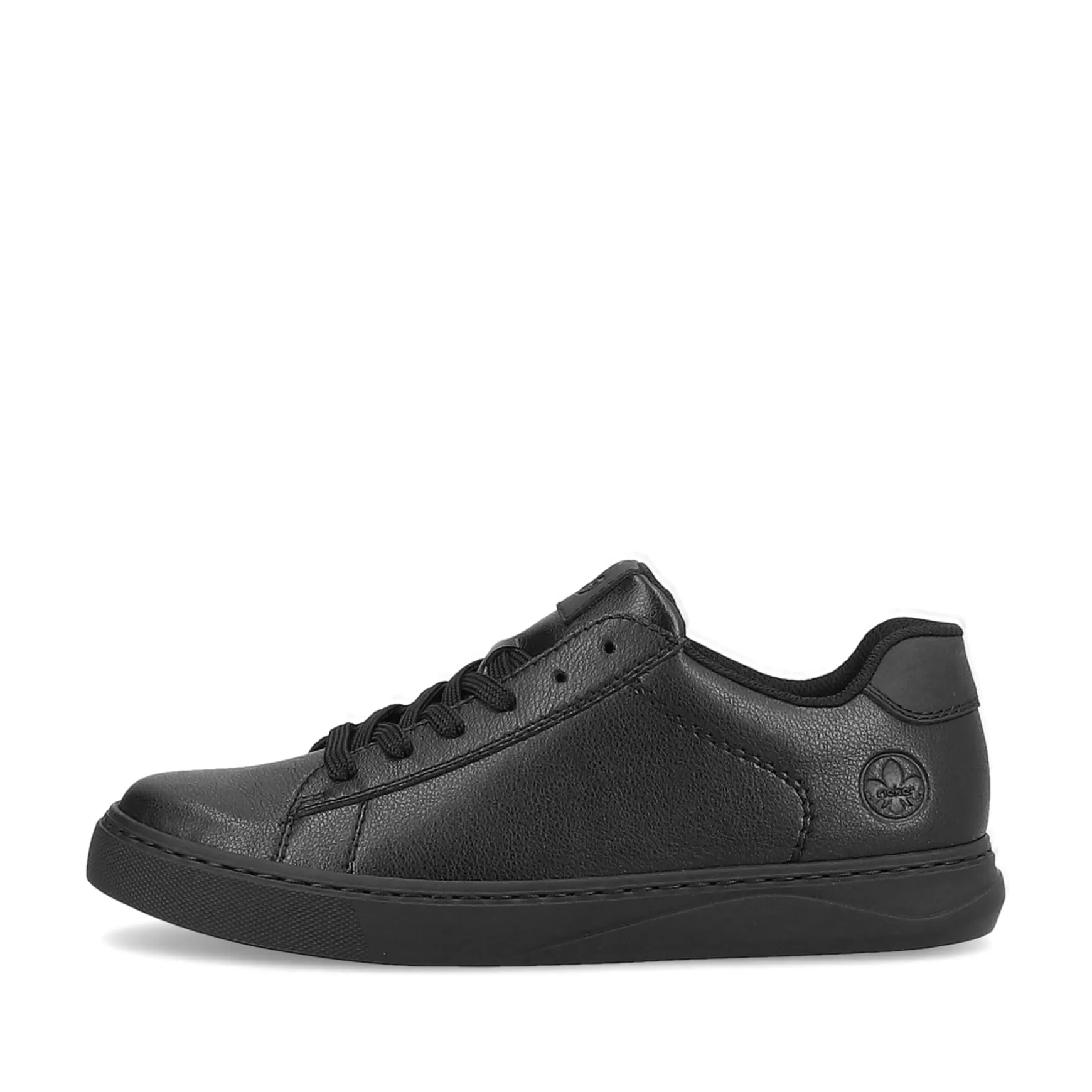 Men'S Sneaker Low Deep Black-Rieker Fashion