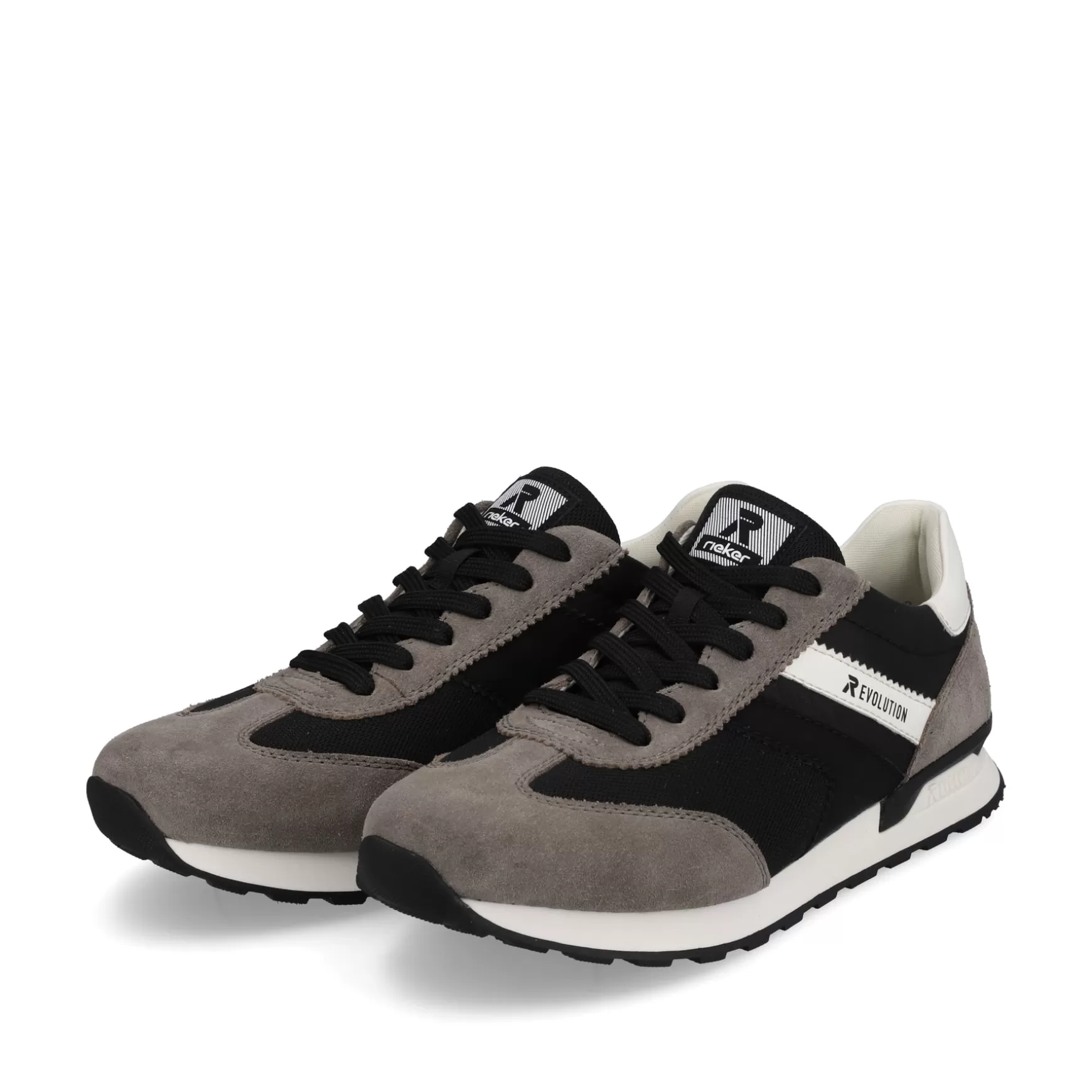 Men'S Sneaker Low Deep-Black Stone-Grey-Rieker Best