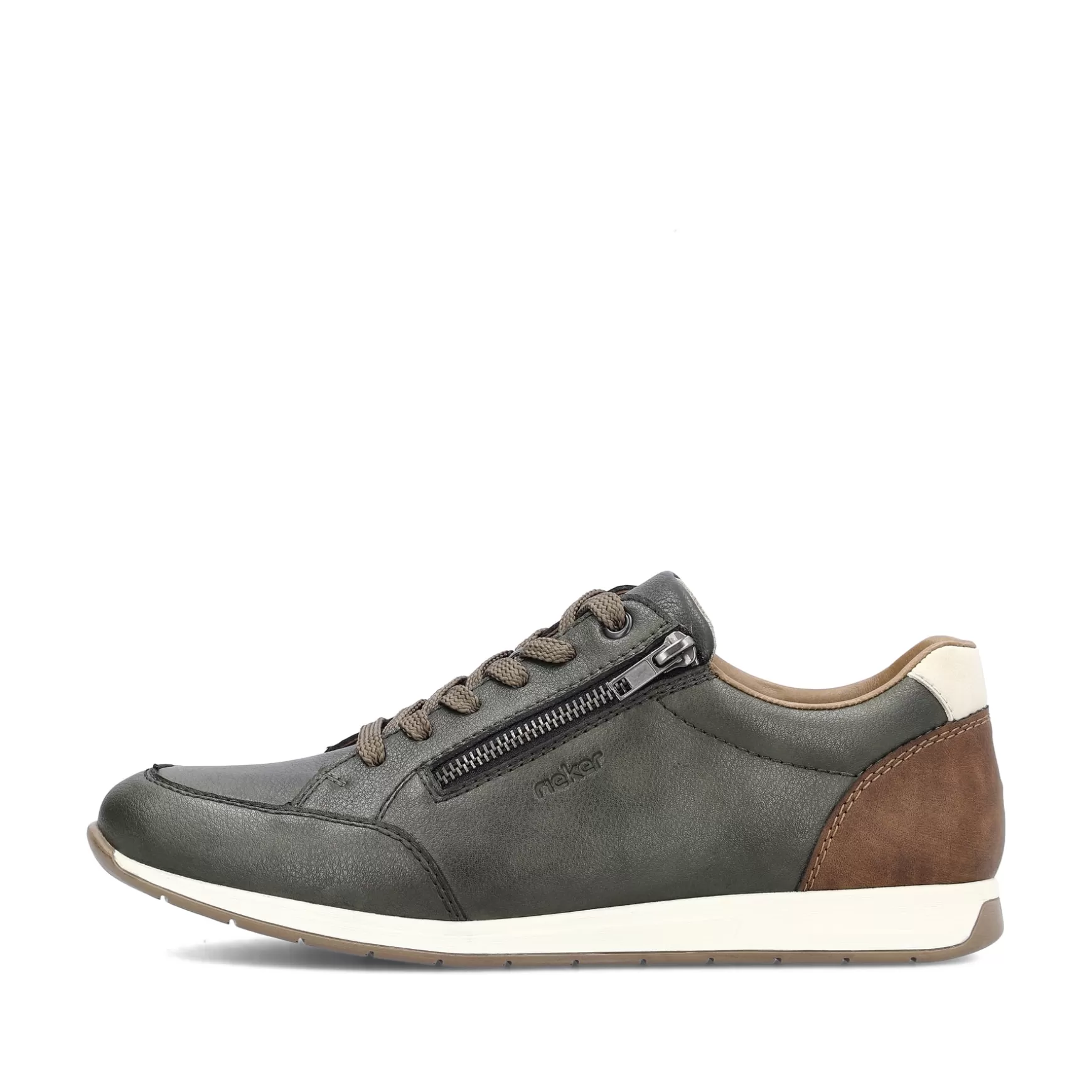 Men'S Sneaker Low Green Grey-Rieker Best