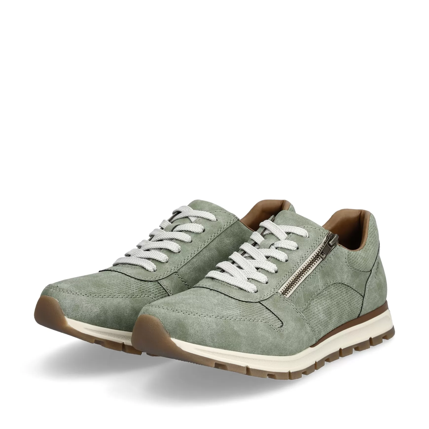 Men'S Sneaker Low Green Grey-Rieker Cheap