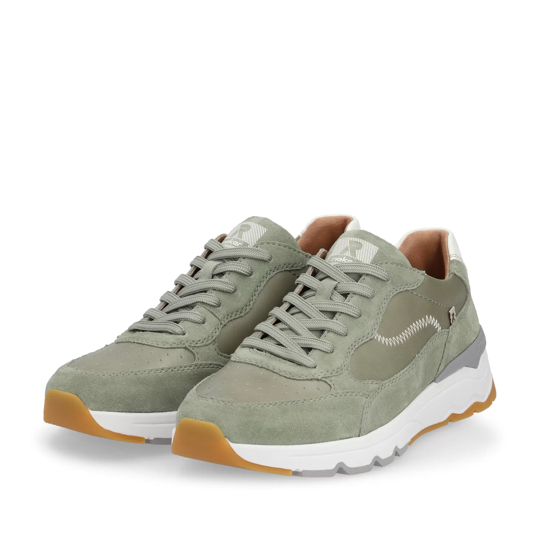 Men'S Sneaker Low Khaki-Rieker New