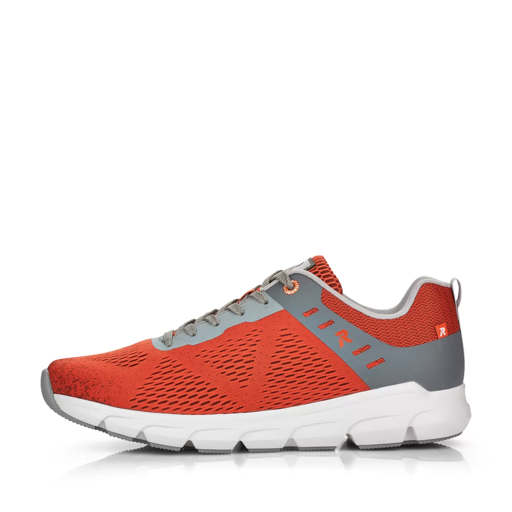 Men'S Sneaker Low Rust-Orange Grey-Rieker Store