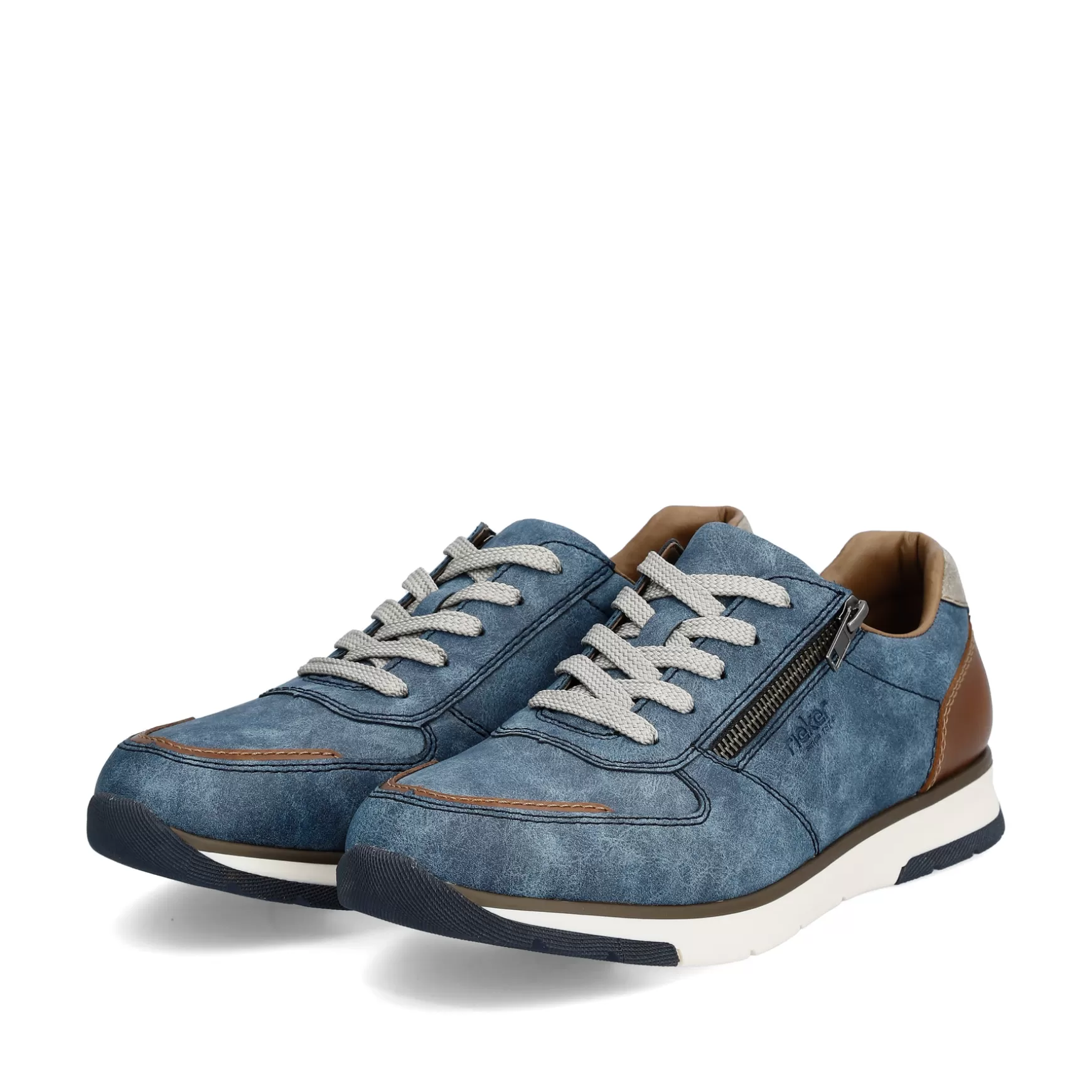 Men'S Sneaker Low Slate Blue-Rieker Flash Sale