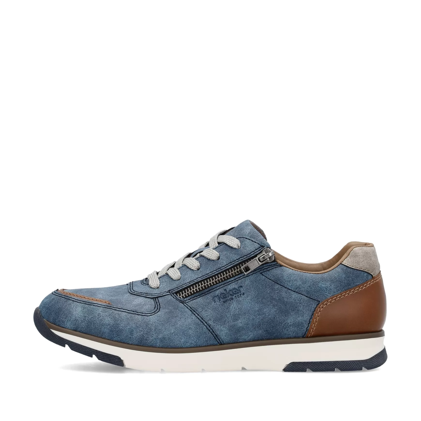 Men'S Sneaker Low Slate Blue-Rieker Flash Sale