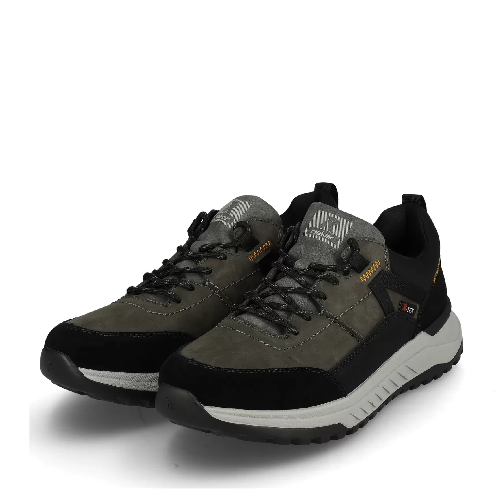 Men'S Sneaker Low Steel-Grey Deep-Black-Rieker Outlet