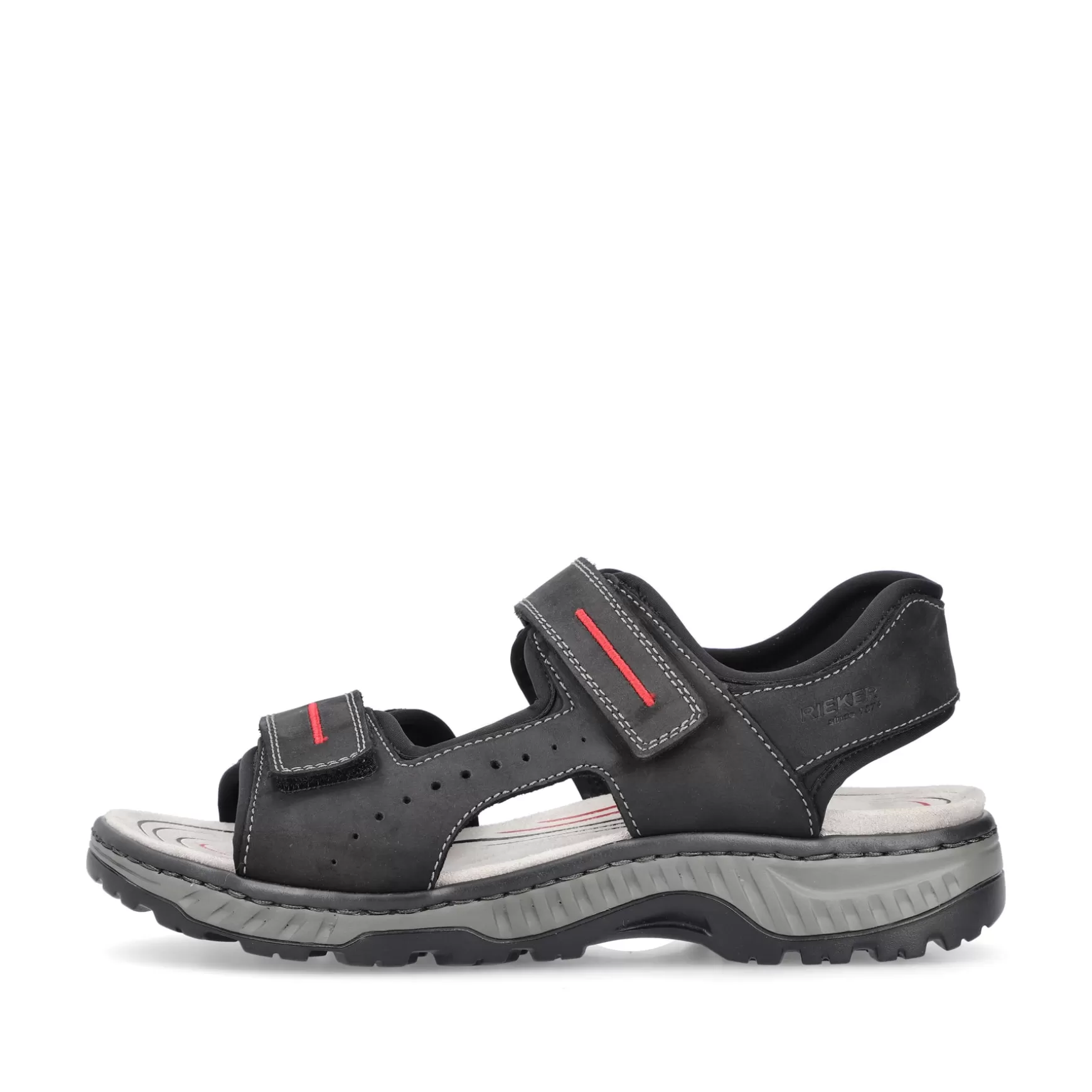 Men'S Trekking Sandals Asphalt Black-Rieker Cheap