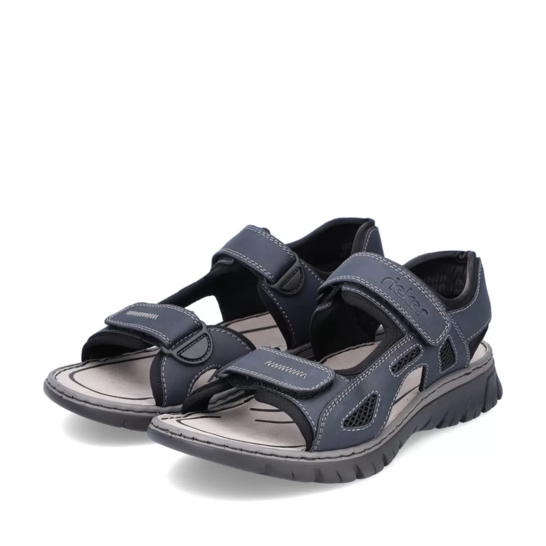 Men'S Trekking Sandals Blue Gray-Rieker Store