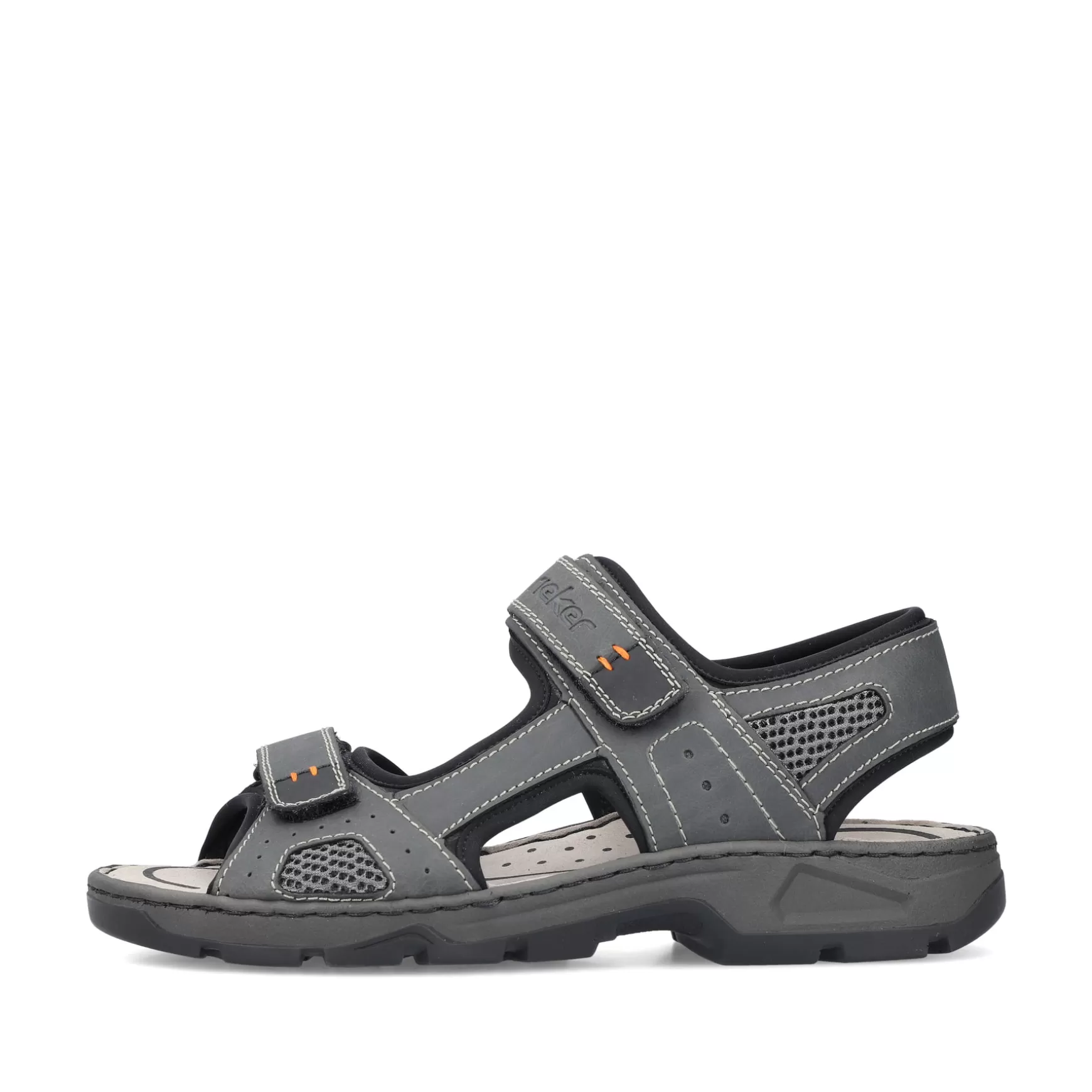 Men'S Trekking Sandals Dark Gray-Rieker Online