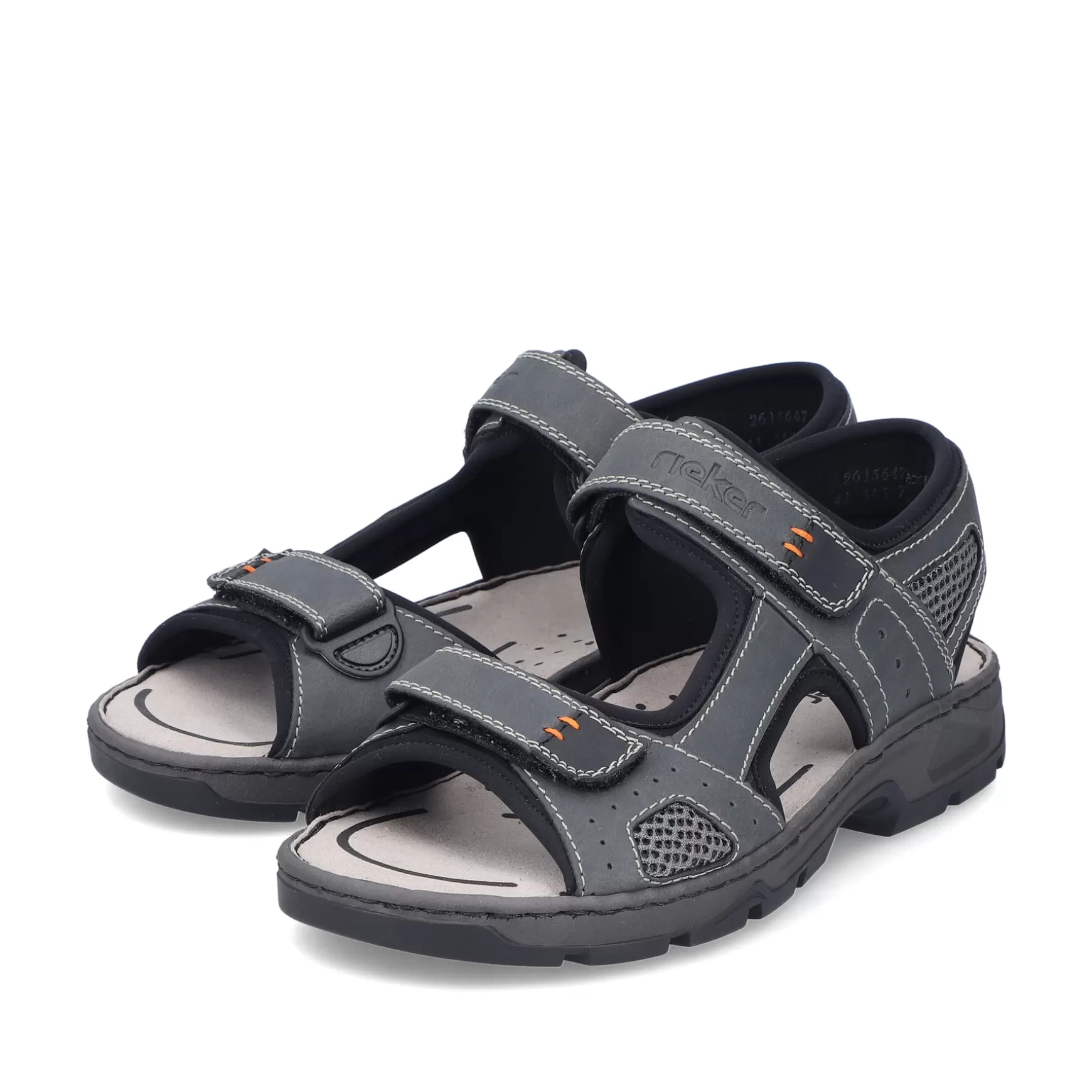 Men'S Trekking Sandals Dark Gray-Rieker Online