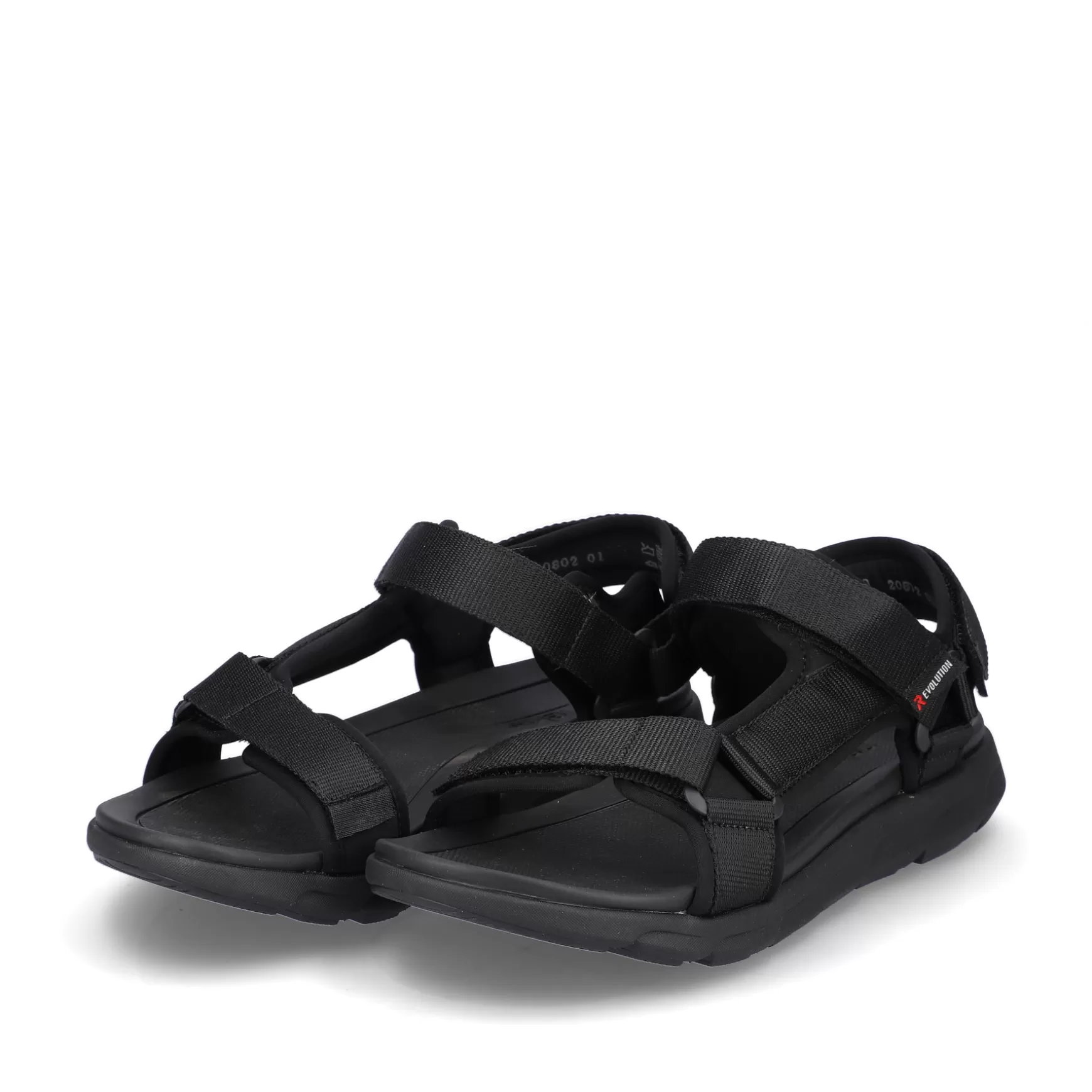 Men'S Trekking Sandals Deep Black-Rieker Flash Sale