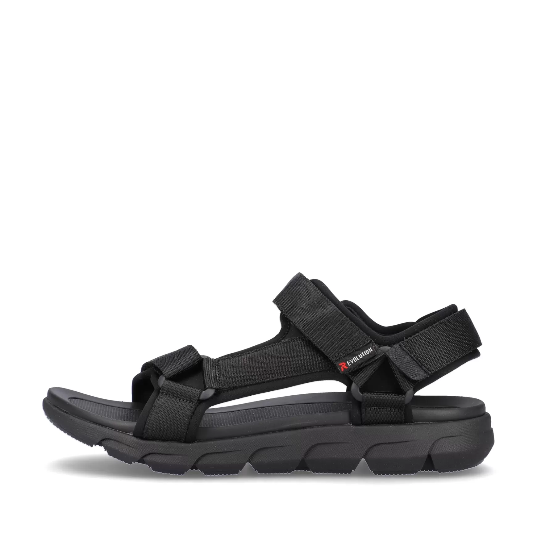 Men'S Trekking Sandals Deep Black-Rieker Flash Sale