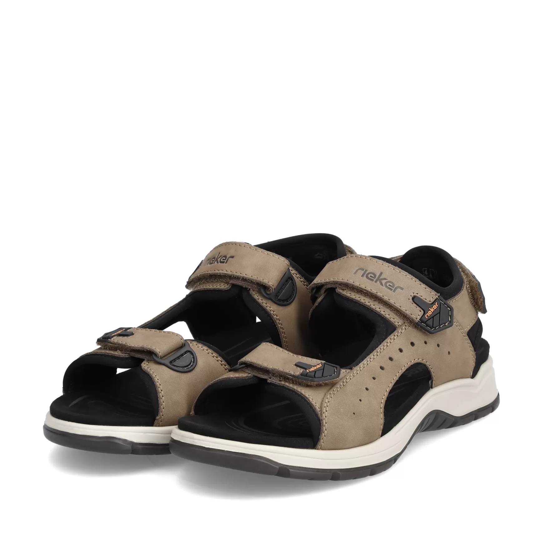 Men'S Trekking Sandals Light Brown-Rieker Hot