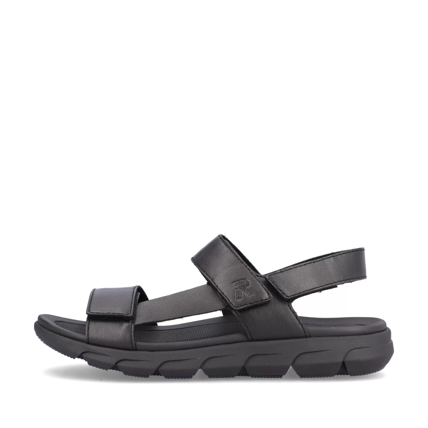 Men'S Trekking Sandals Midnight Black-Rieker Discount