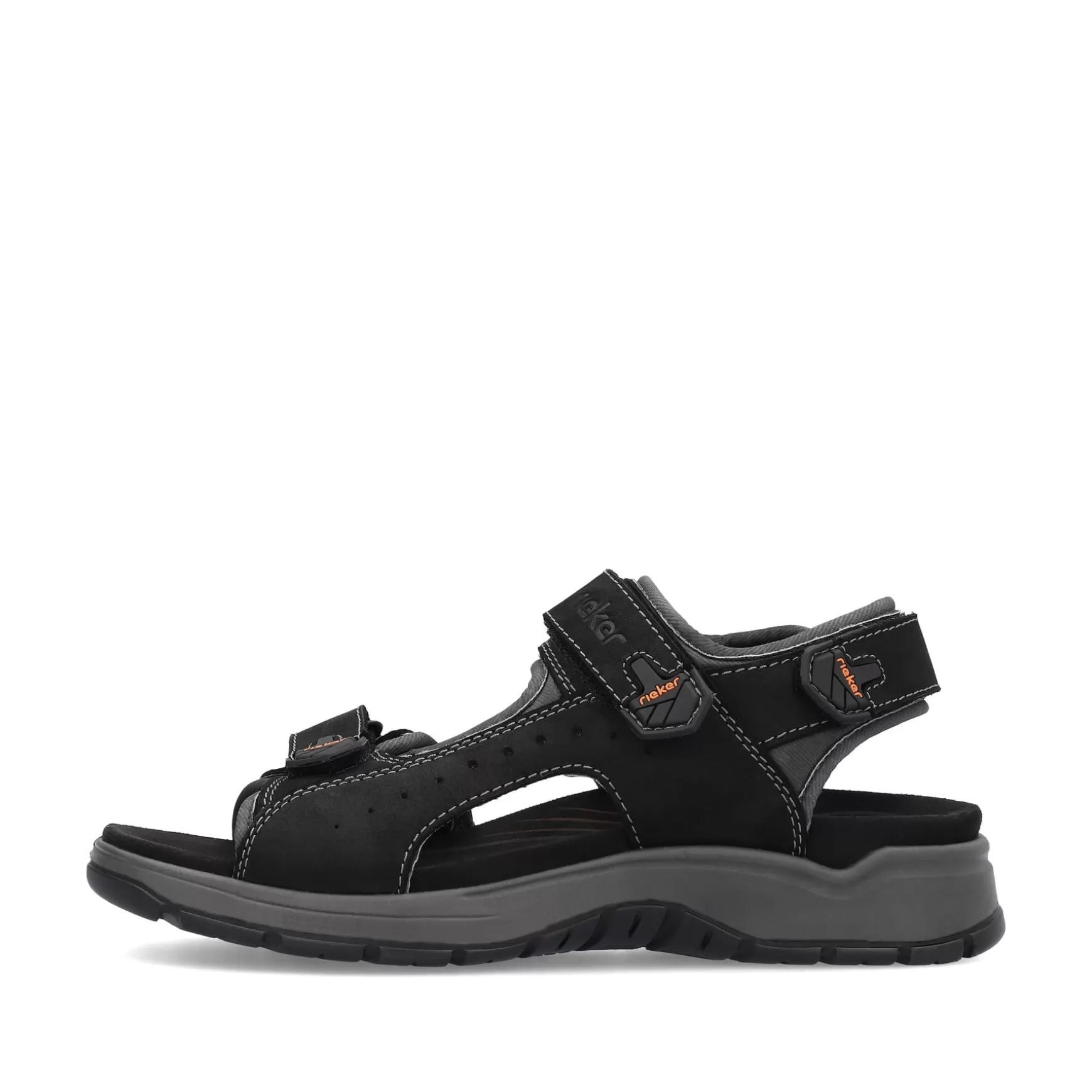 Men'S Trekking Sandals Night Black-Rieker Flash Sale