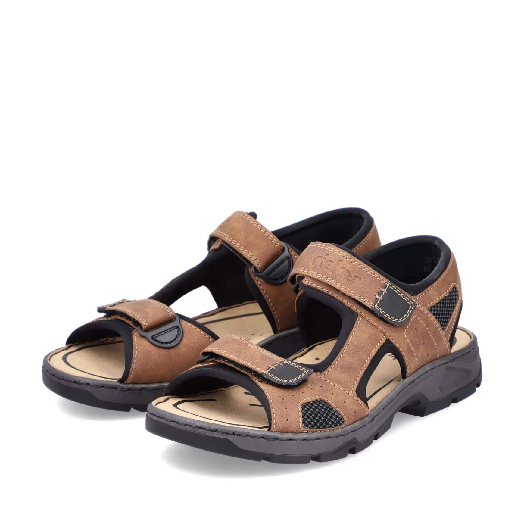 Men'S Trekking Sandals Nut Brown-Rieker Store