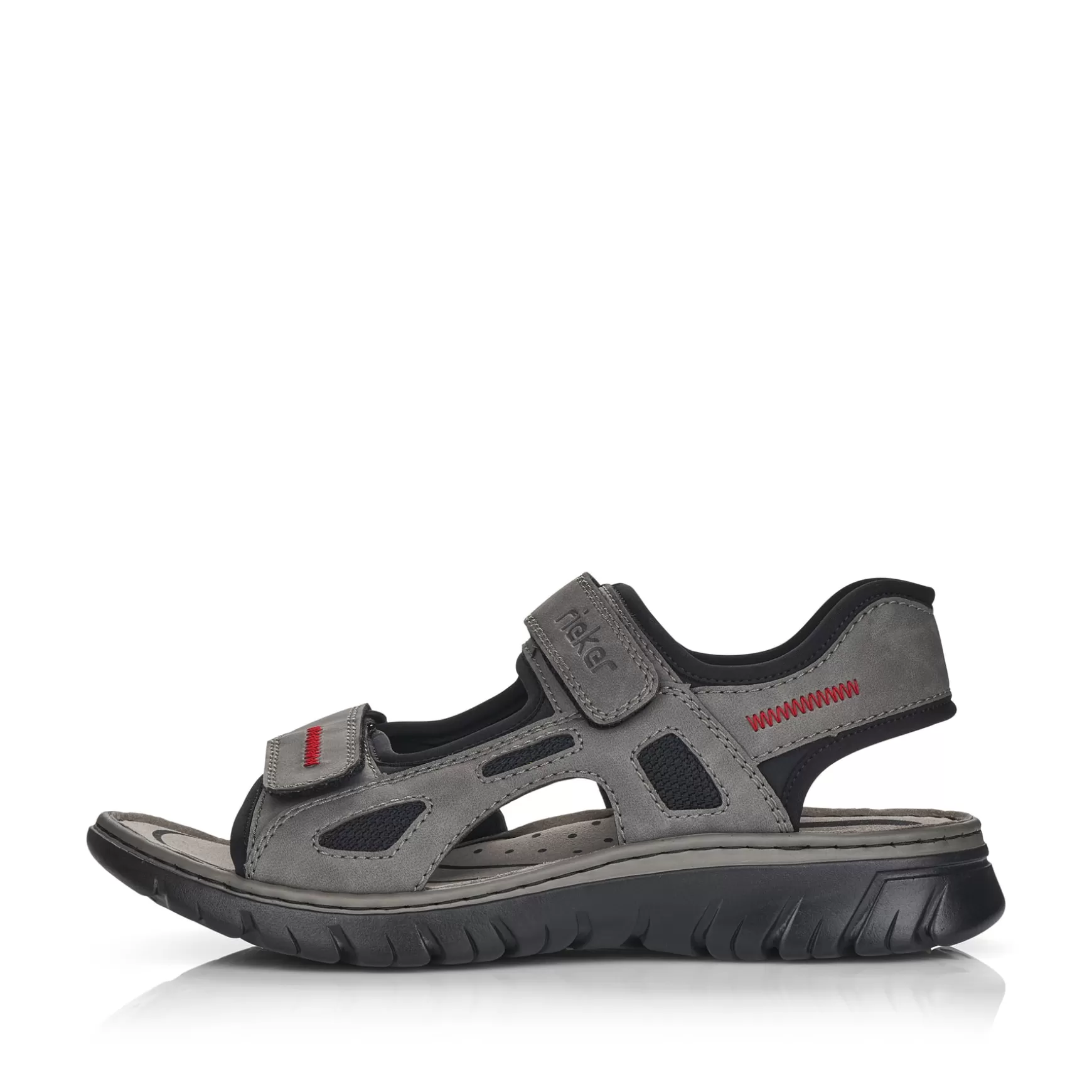 Men'S Trekking Sandals Rock Grey-Rieker Clearance