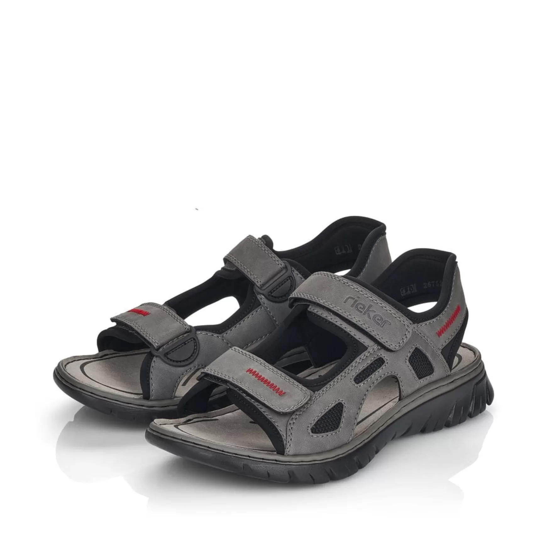 Men'S Trekking Sandals Rock Grey-Rieker Clearance