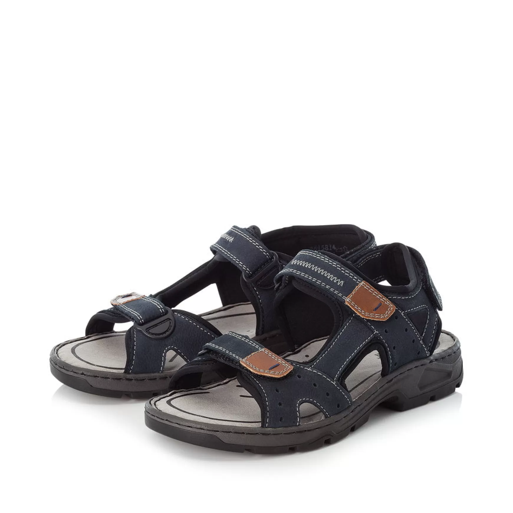 Men'S Trekking Sandals Sea Blue-Rieker Cheap