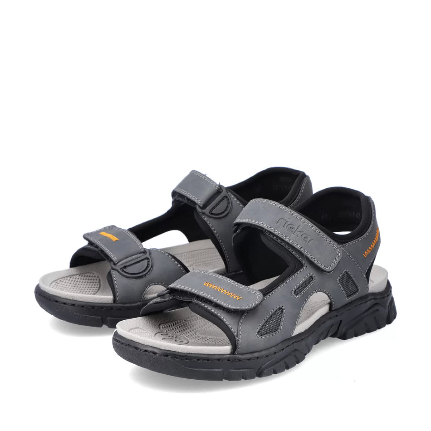 Men'S Trekking Sandals Steel Gray-Rieker Outlet