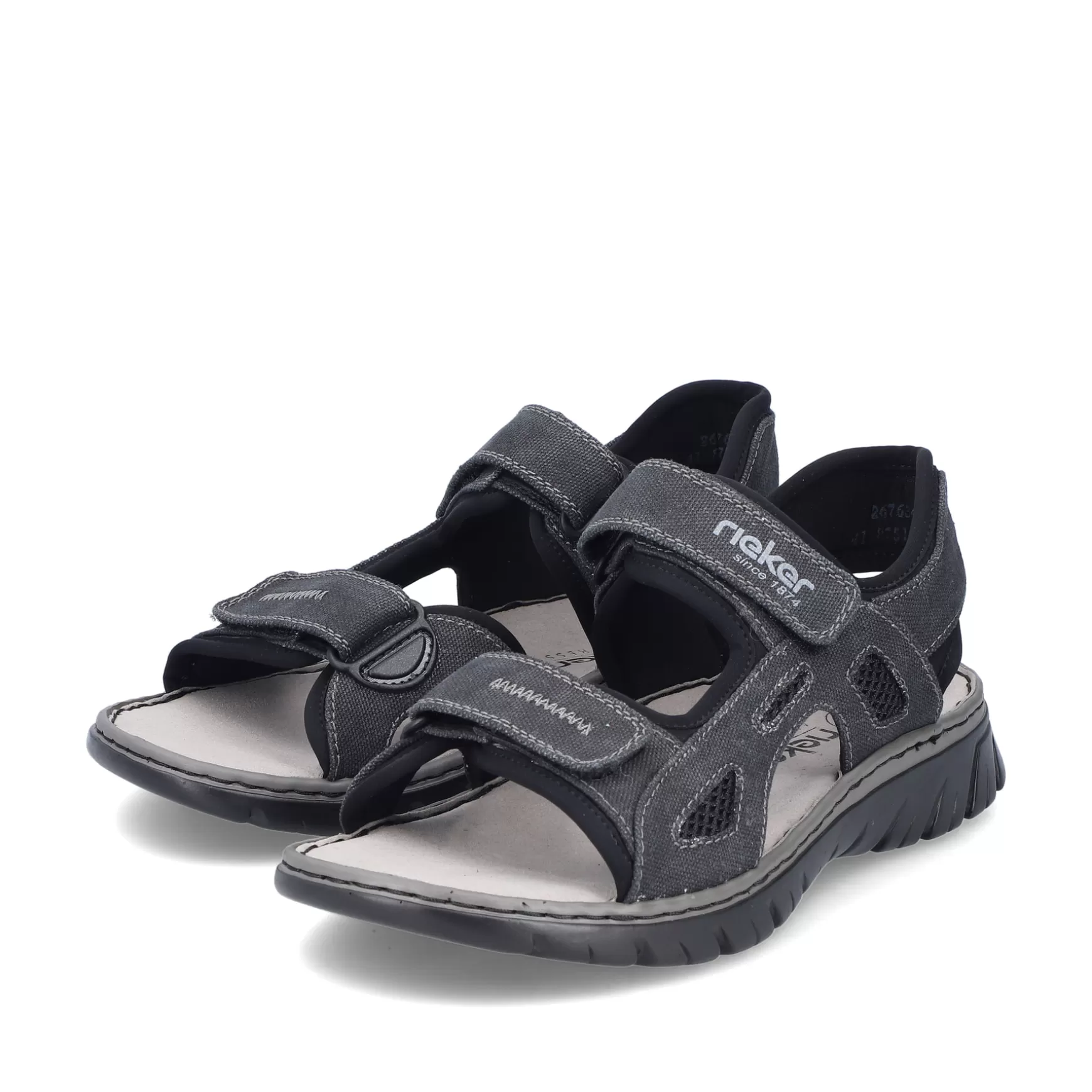 Men'S Trekking Sandals Stone Gray-Rieker Cheap