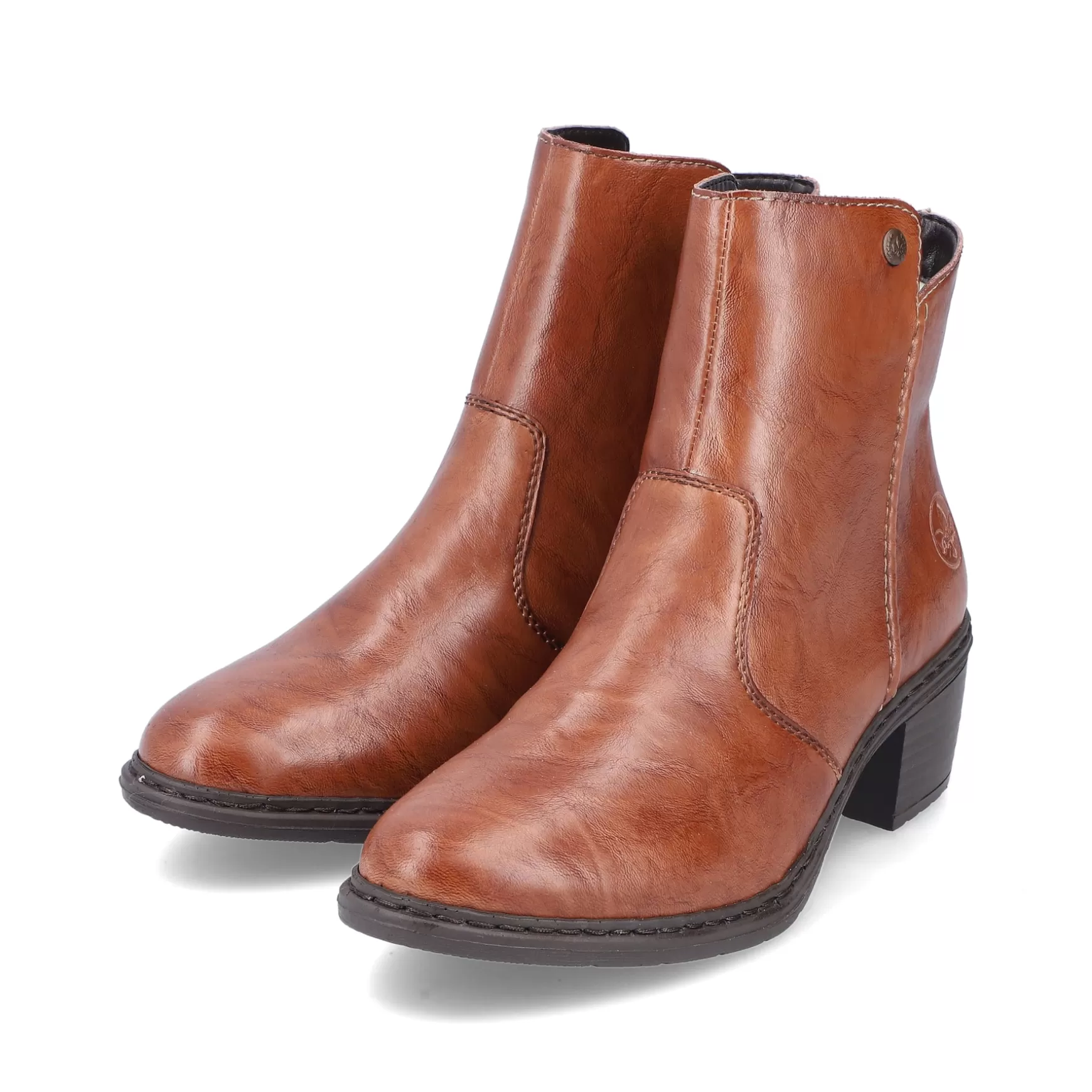 Women'S Ankle Boots Copper Brown-Rieker Shop