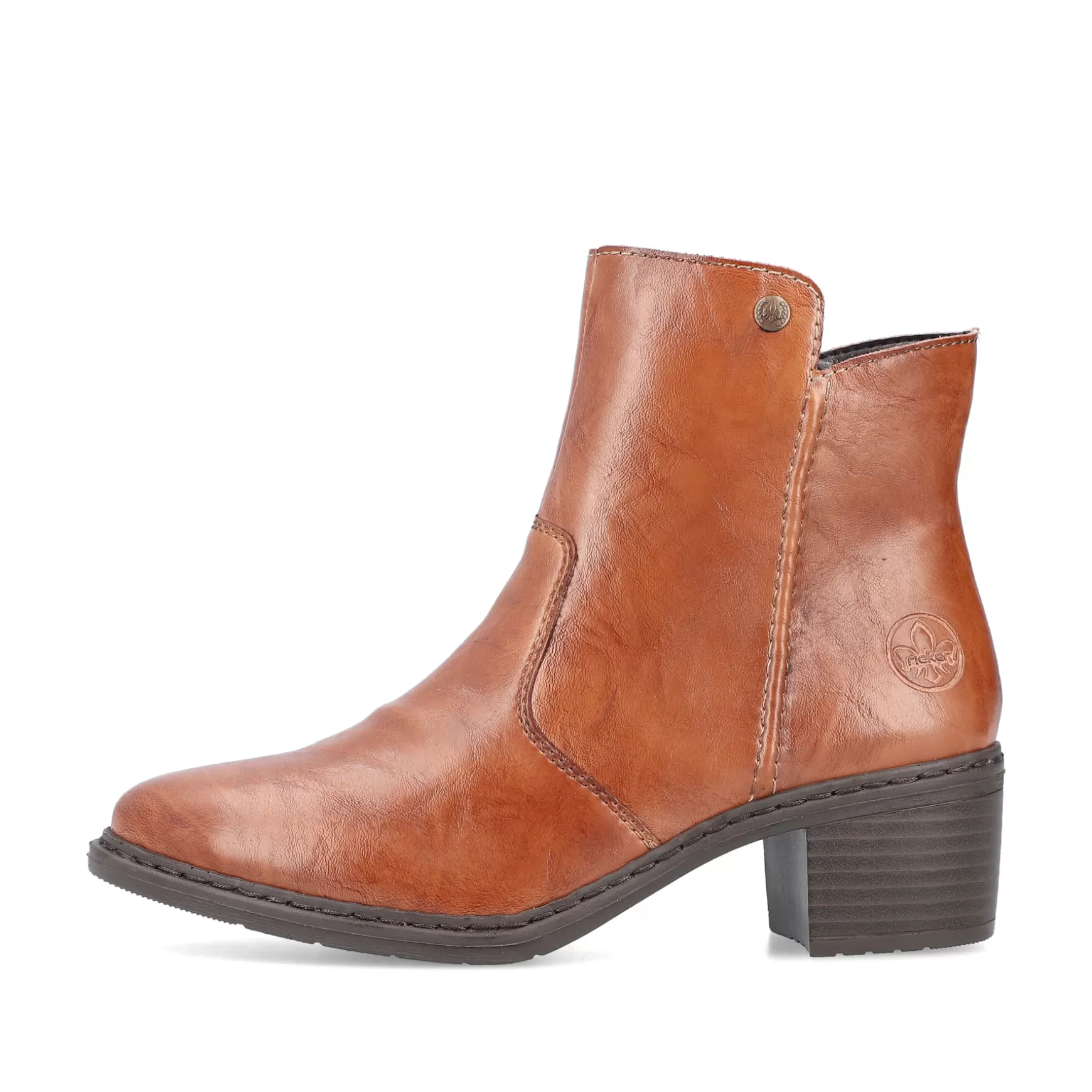 Women'S Ankle Boots Copper Brown-Rieker Shop