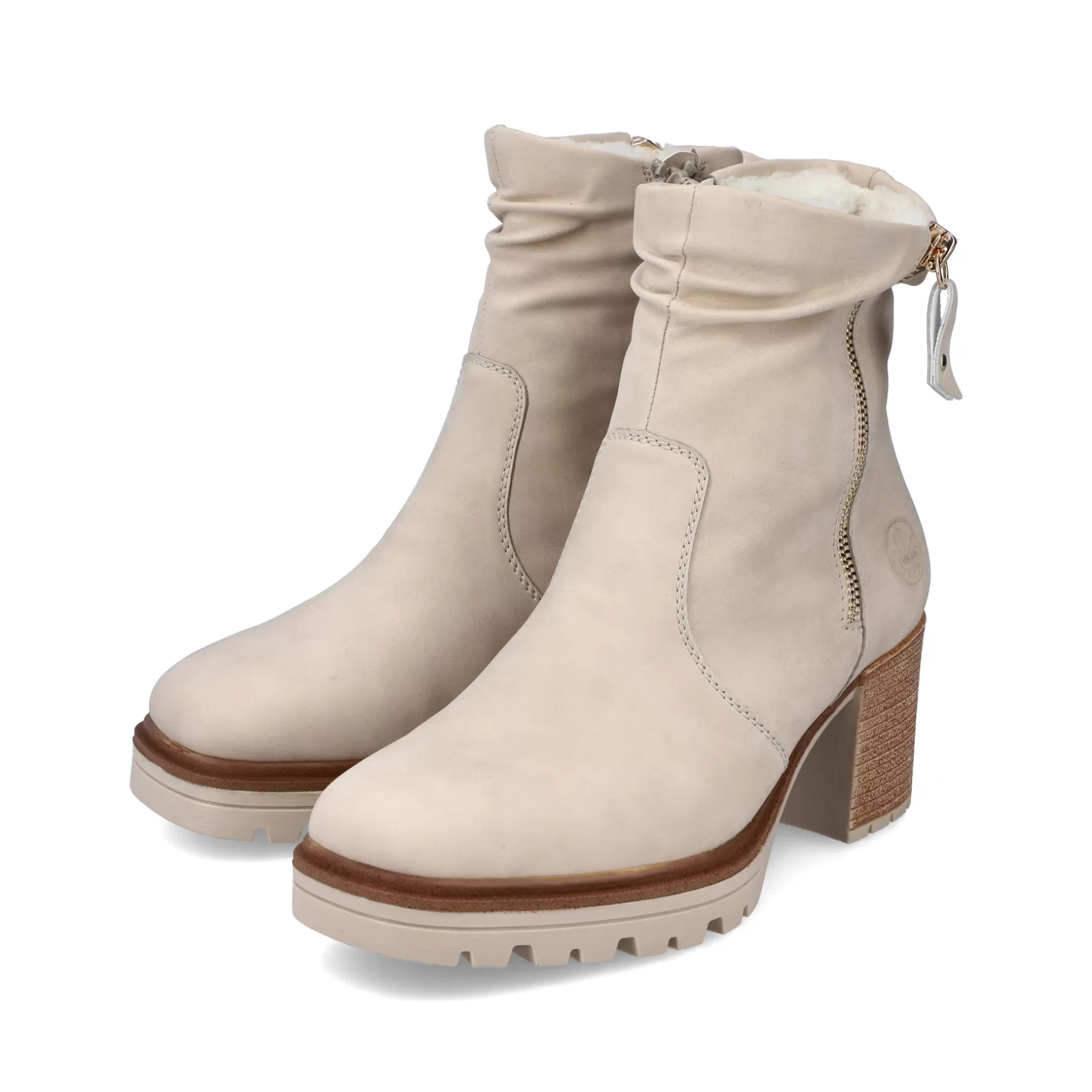 Women'S Ankle Boots Cream Beige-Rieker Outlet