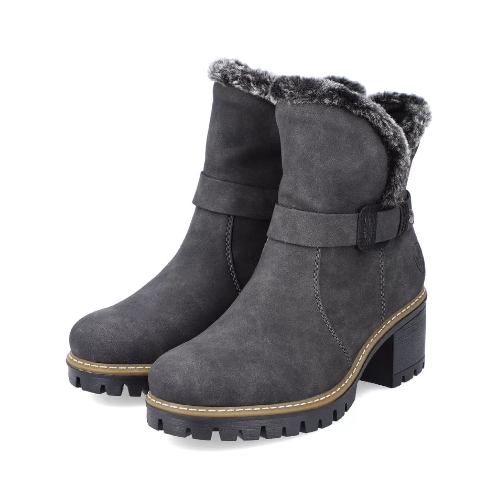 Women'S Ankle Boots Granite Gray-Rieker Cheap