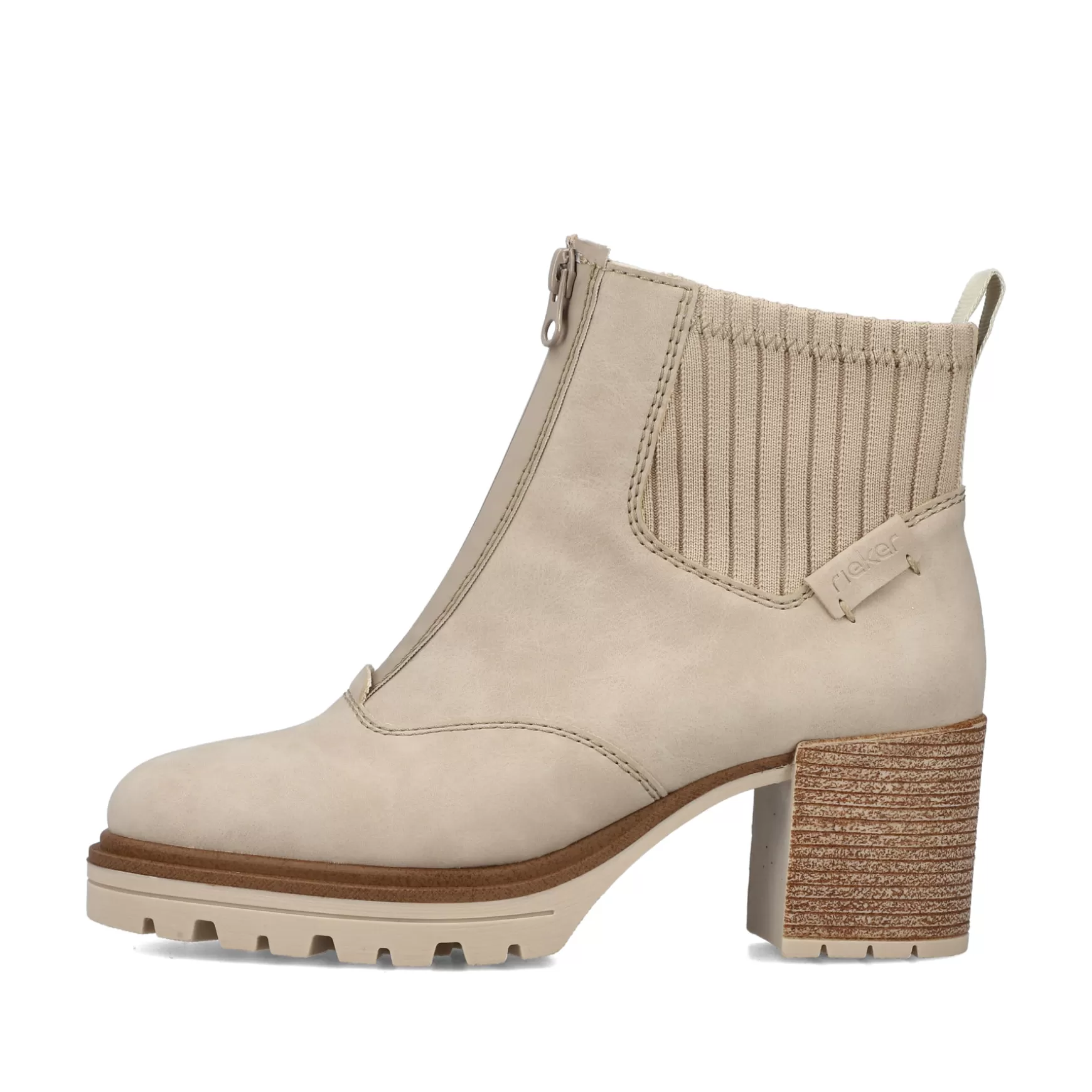 Women'S Ankle Boots Gray Beige-Rieker Store