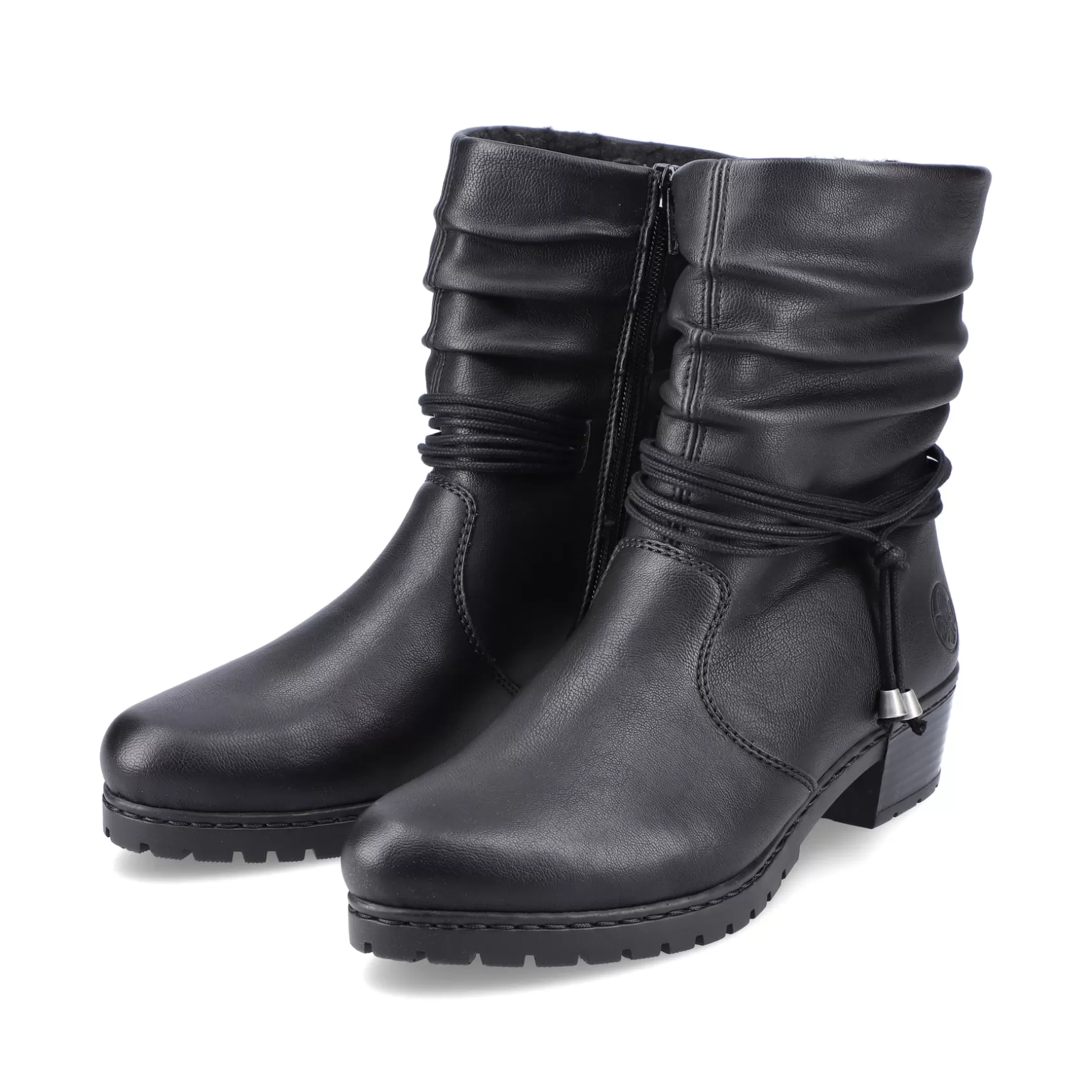 Women'S Ankle Boots Jet Black-Rieker Discount