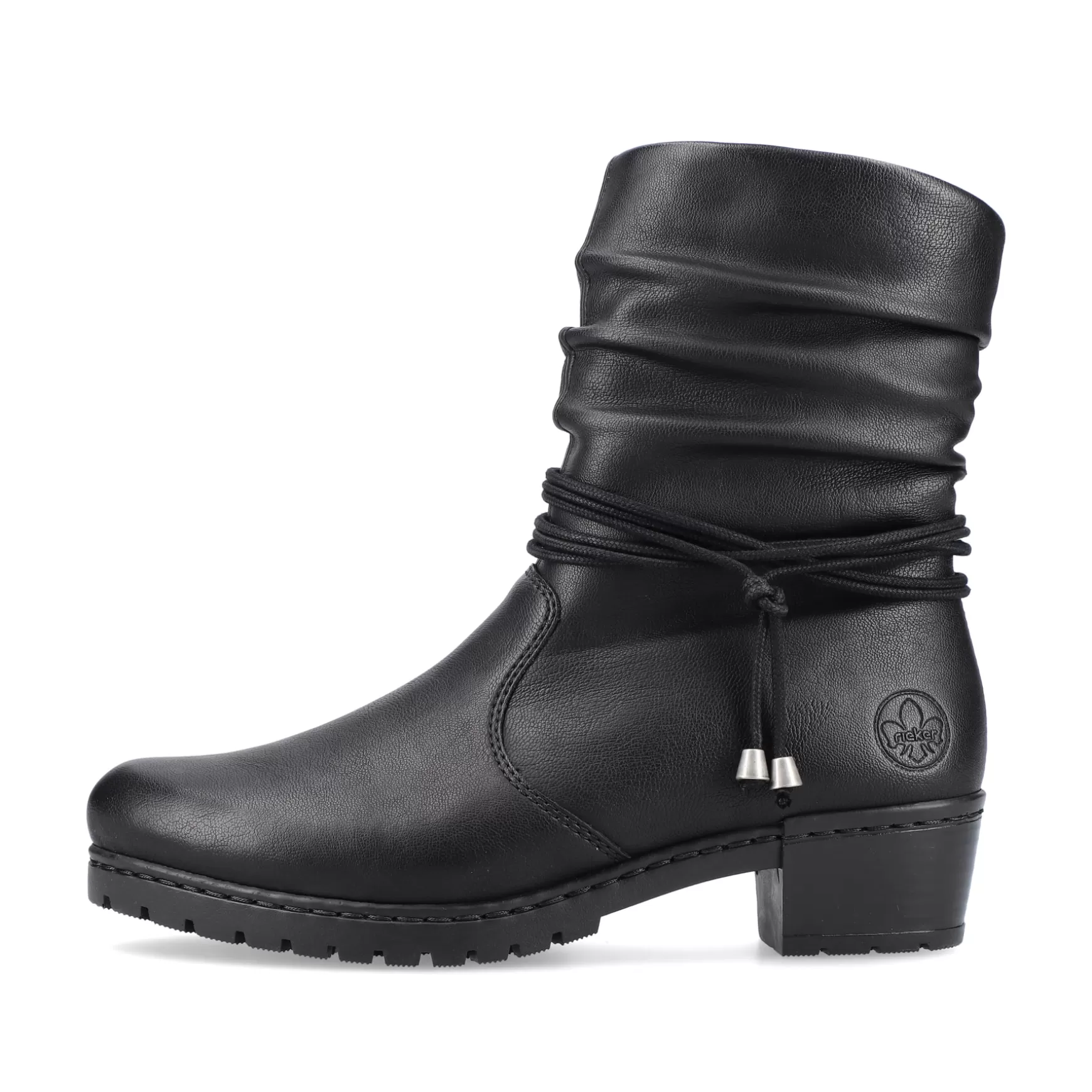 Women'S Ankle Boots Jet Black-Rieker Discount