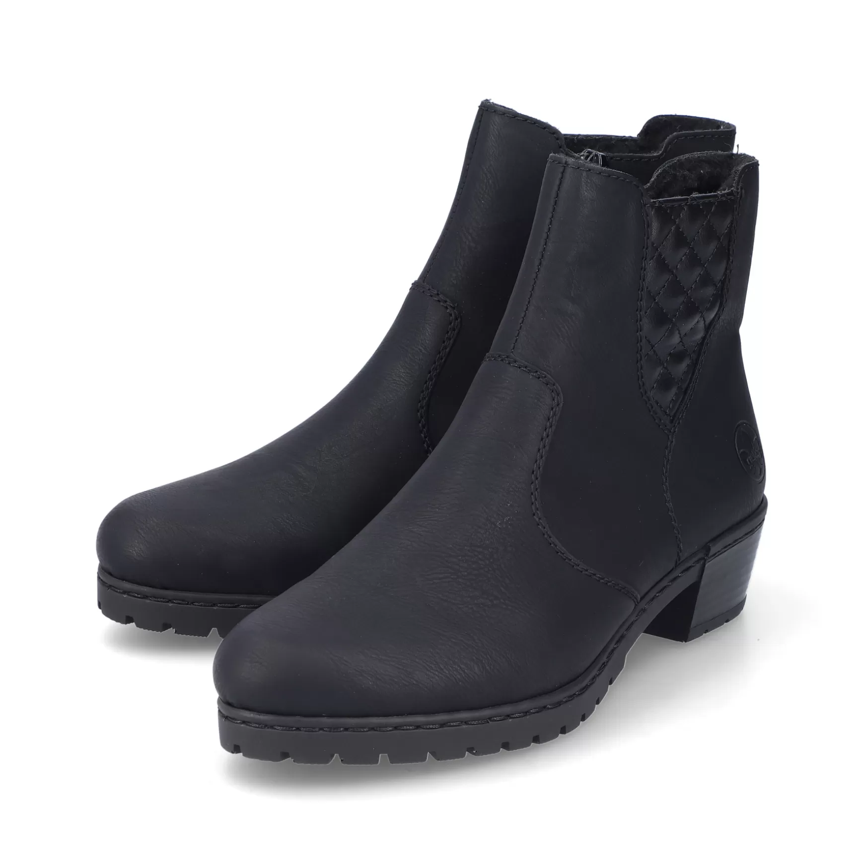 Women'S Ankle Boots Jet Black-Rieker Discount