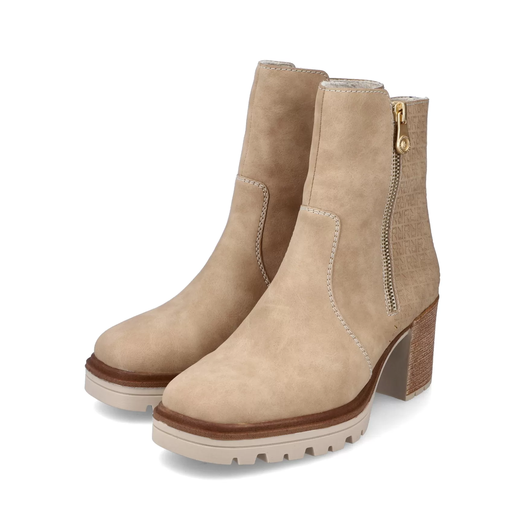 Women'S Ankle Boots Sand Beige-Rieker Best Sale